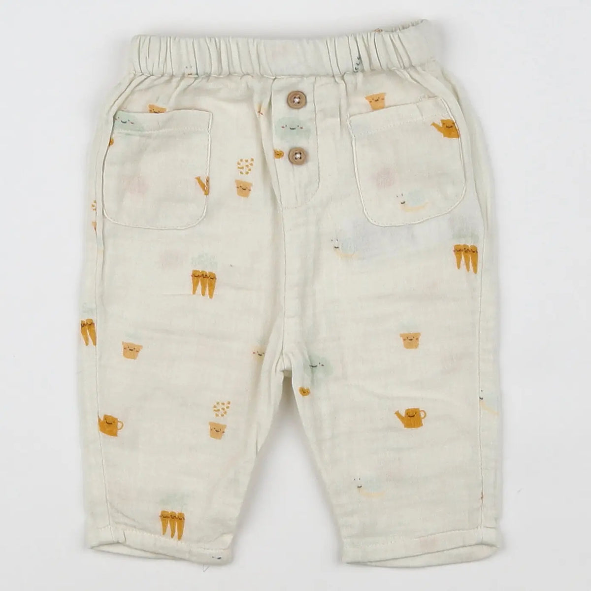 Vertbaudet - pantalon beige - 3 mois