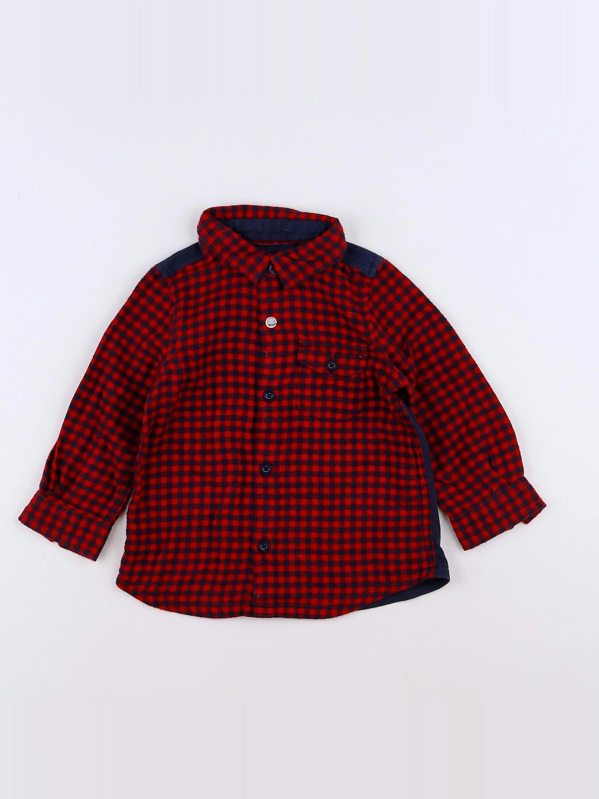 IKKS - chemise imprimé au dos rouge - 12 mois