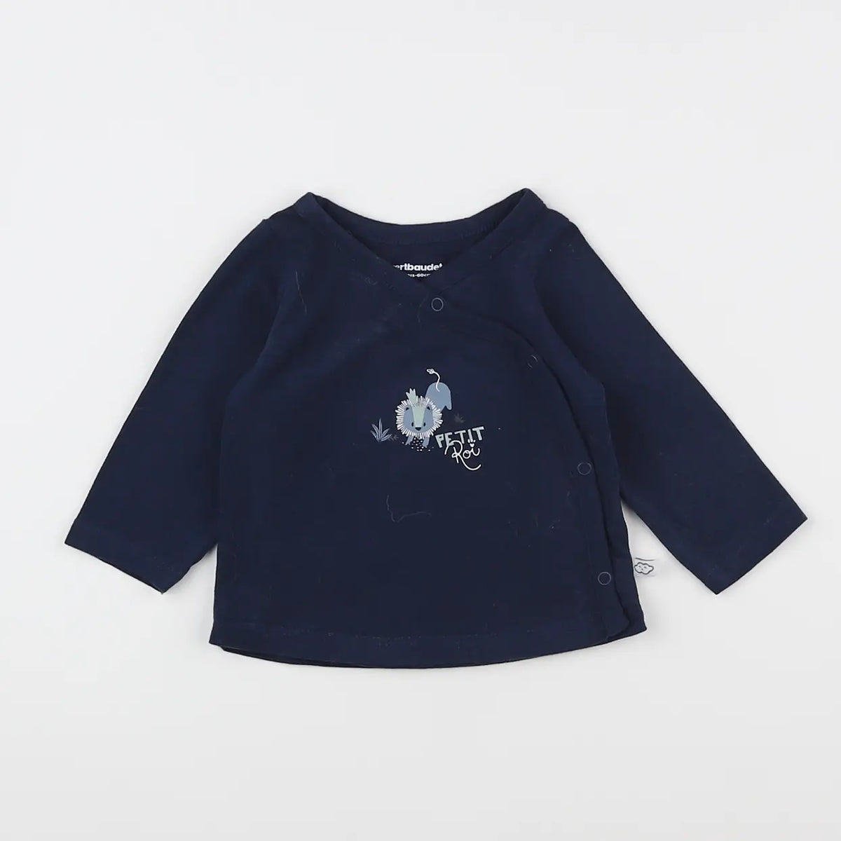 Vertbaudet - tee-shirt bleu - 3 mois