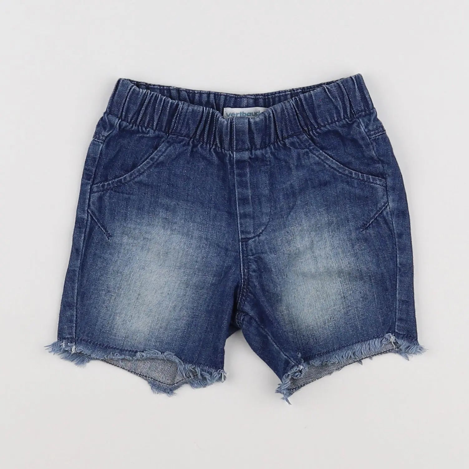 Vertbaudet - short bleu - 12 mois