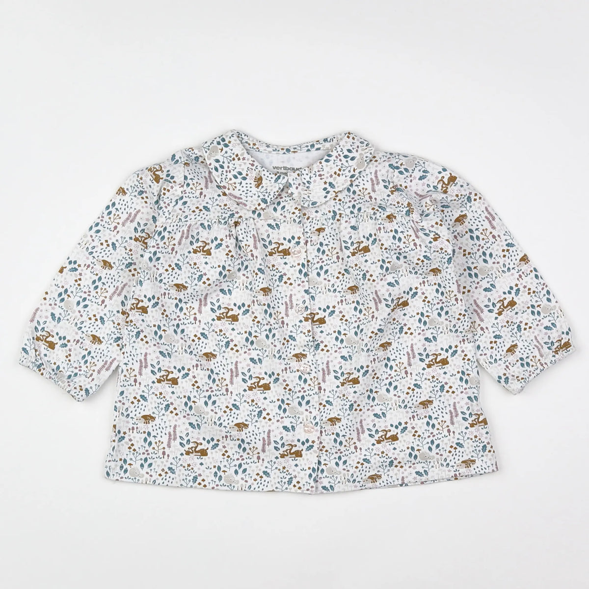 Vertbaudet - robe blanc - 9 mois