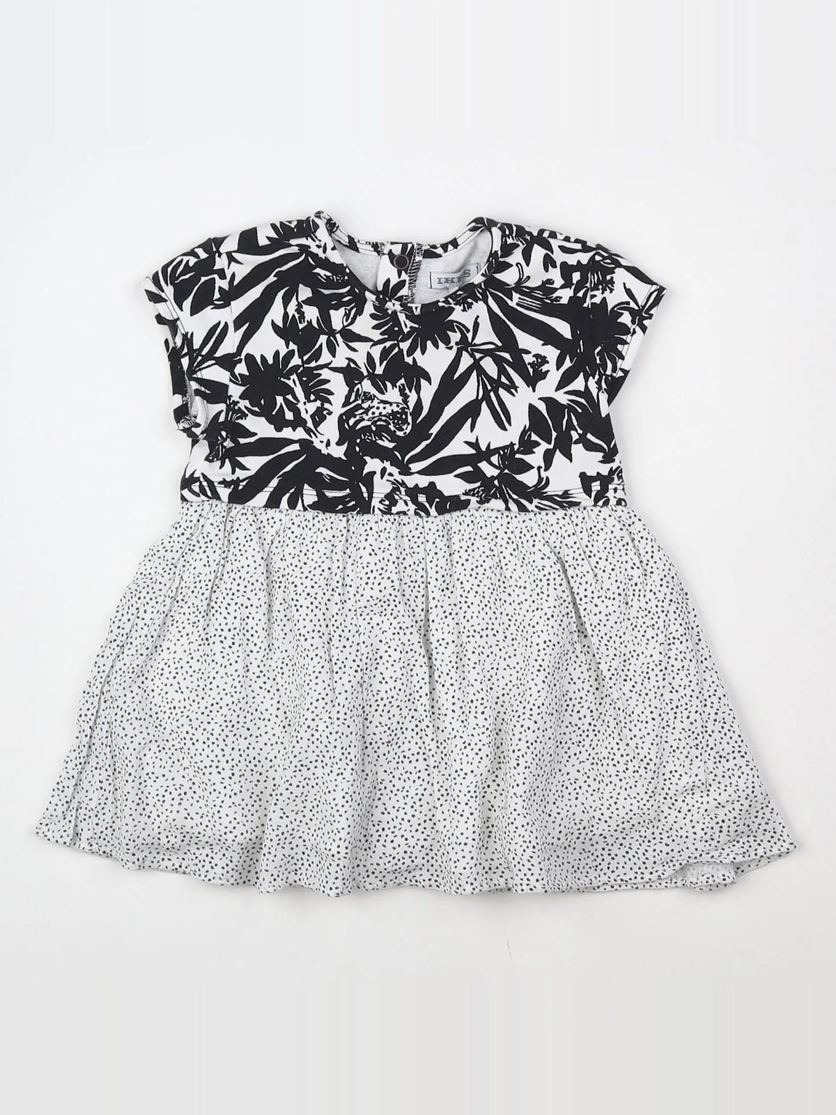 IKKS - robe blanc, noir - 12 mois