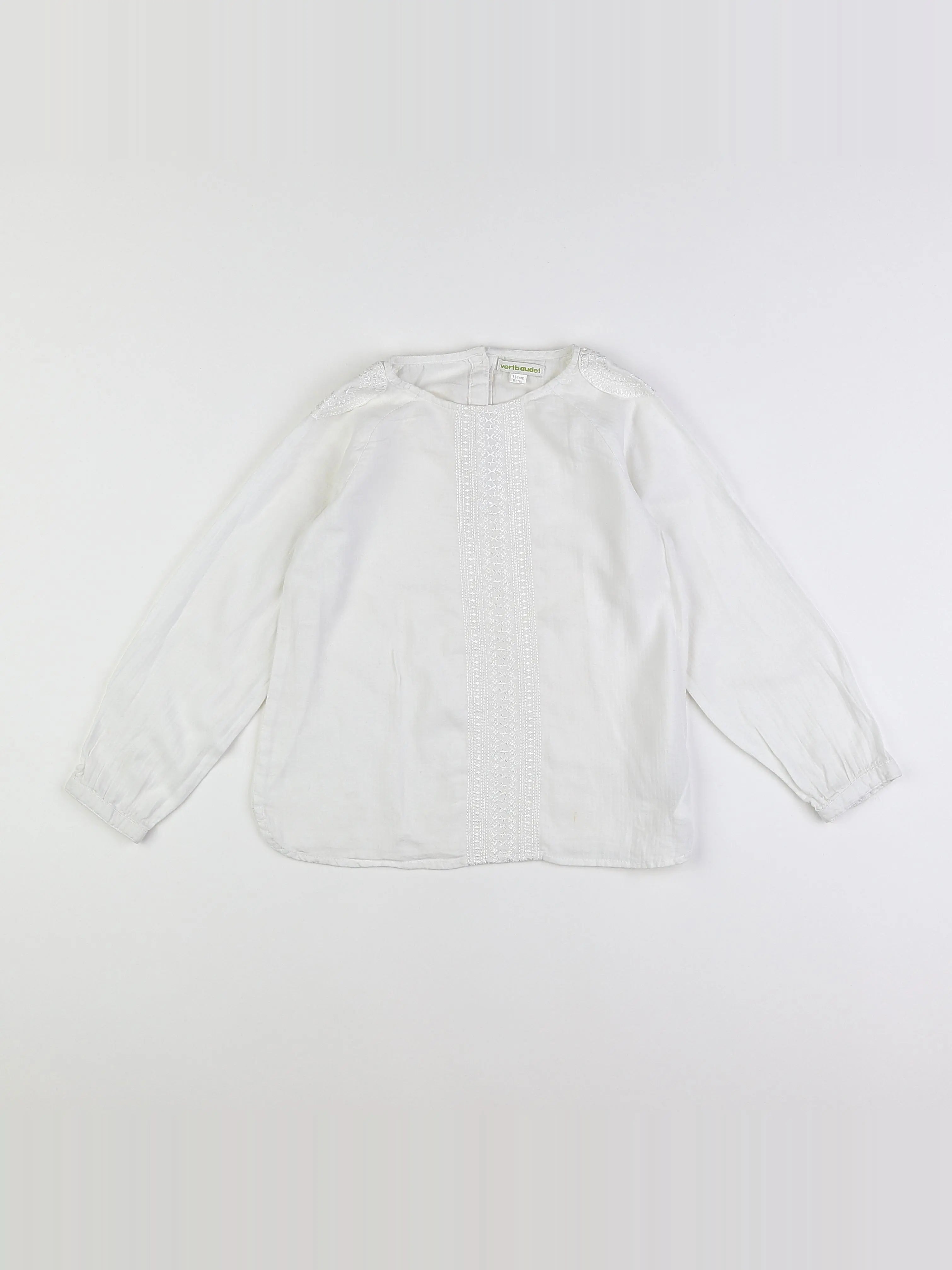 Vertbaudet - blouse blanc - 6 ans