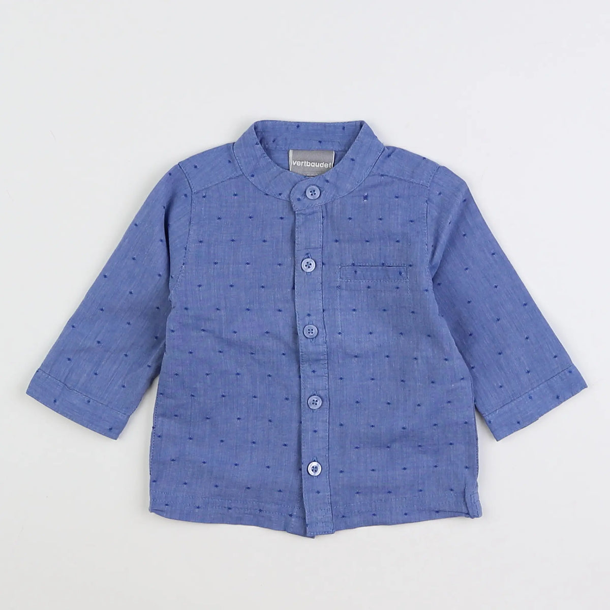 Vertbaudet - chemise bleu - 3 mois