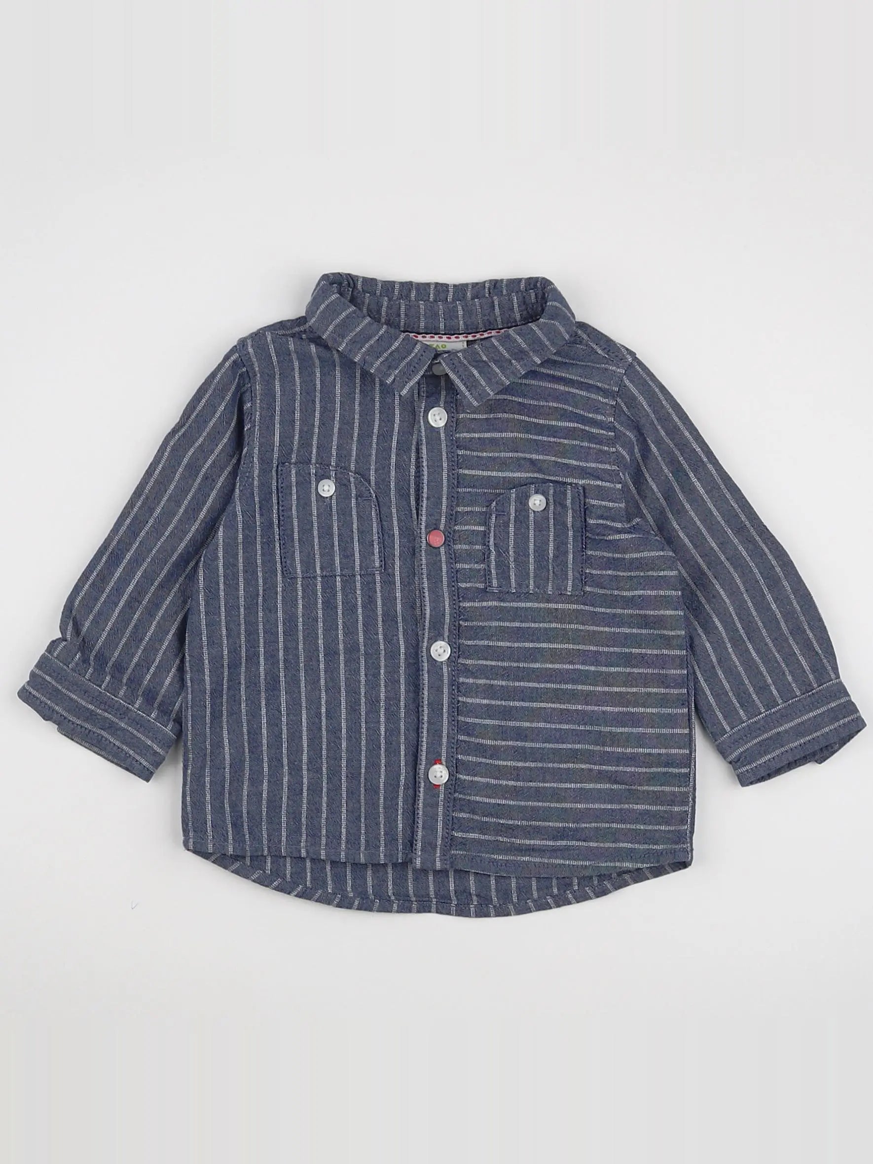 Tape à l'oeil - chemise bleu - 6 mois