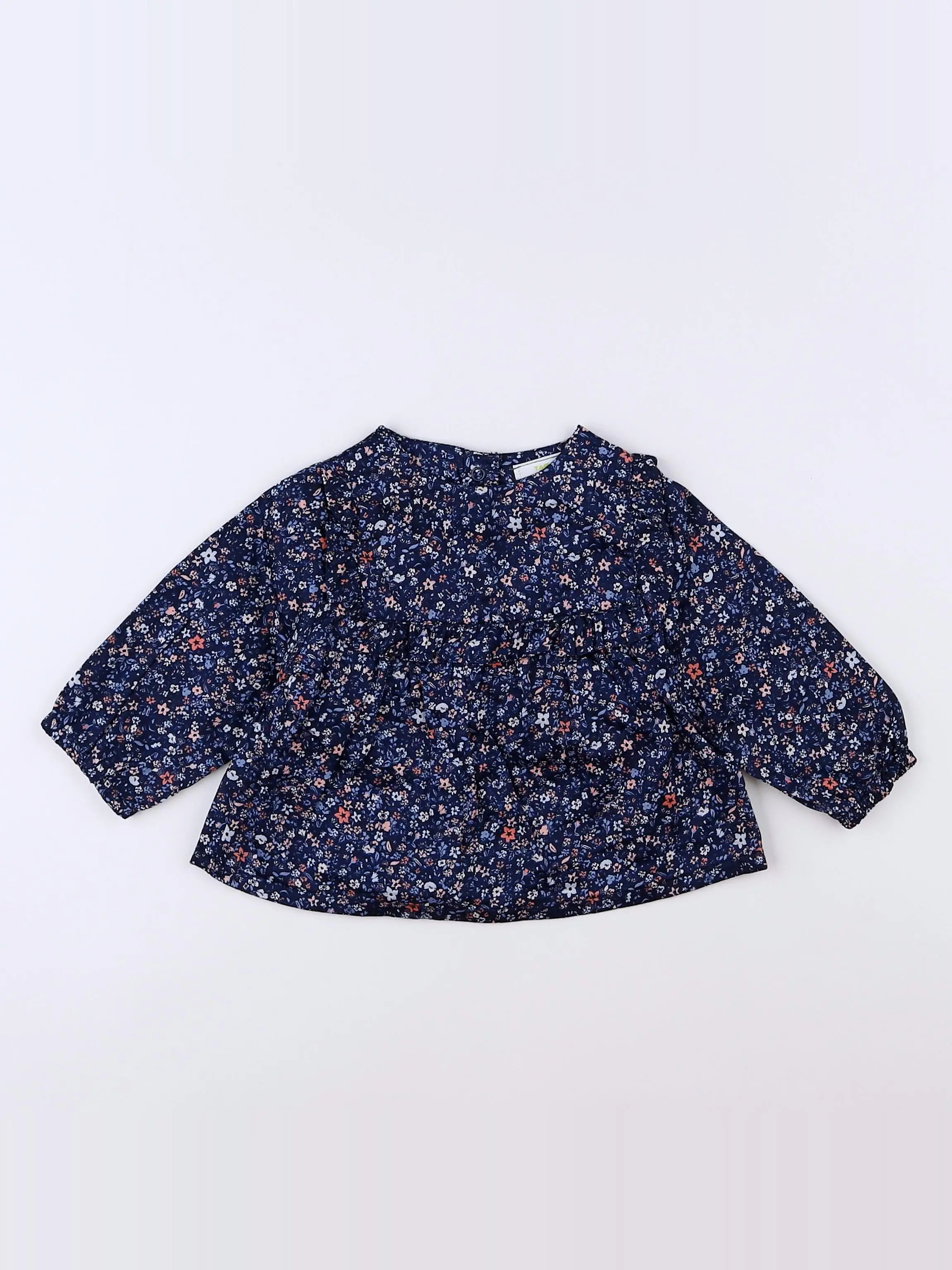Tape à l'oeil - blouse bleu - 3 mois