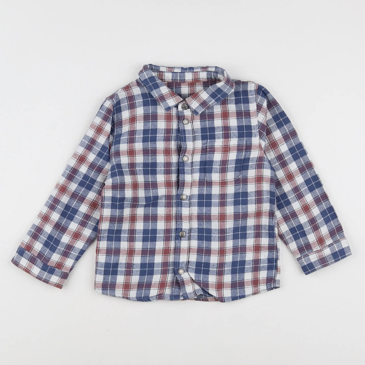 Vertbaudet - chemise bleu - 2 ans