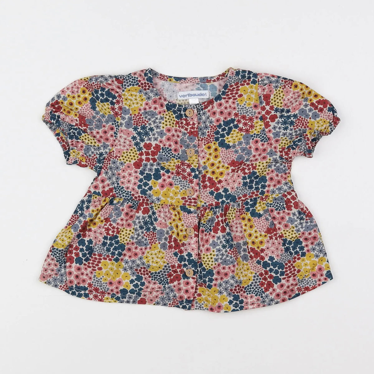 Vertbaudet - blouse multicolore - 9 mois