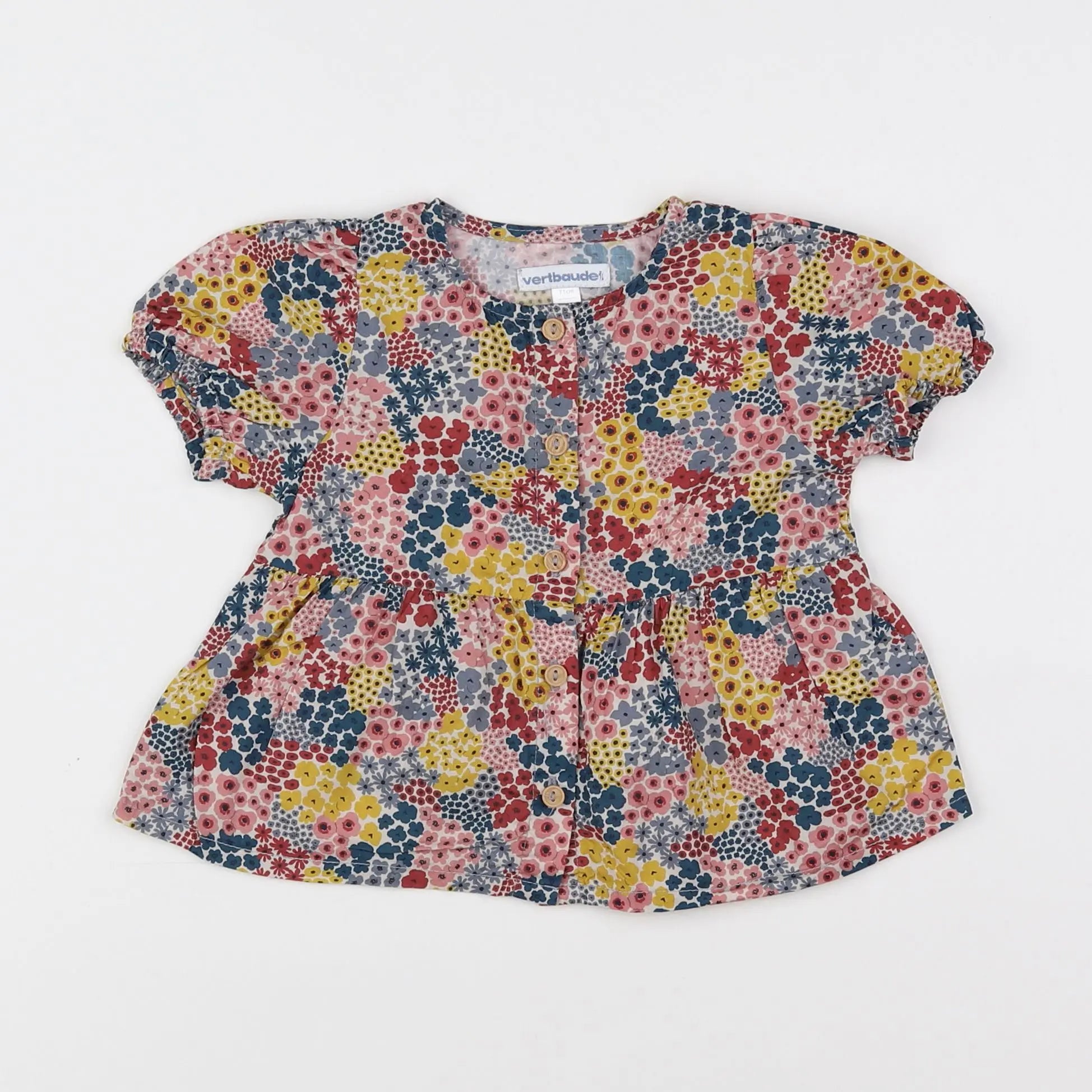 Vertbaudet - blouse multicolore - 9 mois