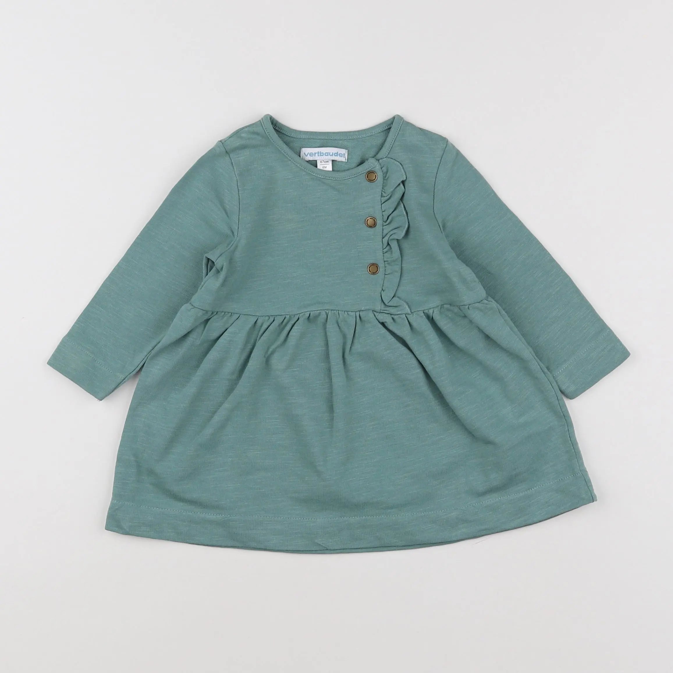 Vertbaudet - robe bleu - 6 mois