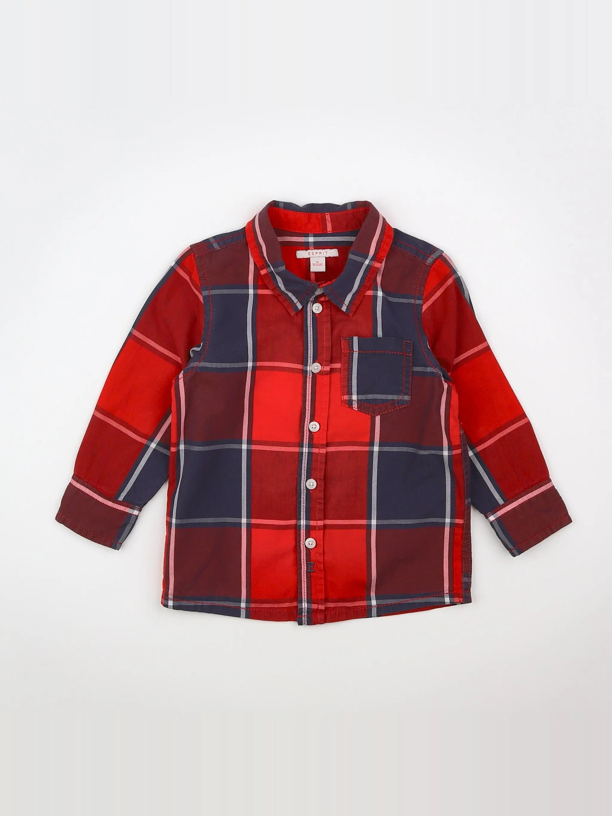 Esprit - chemise rouge - 18 mois