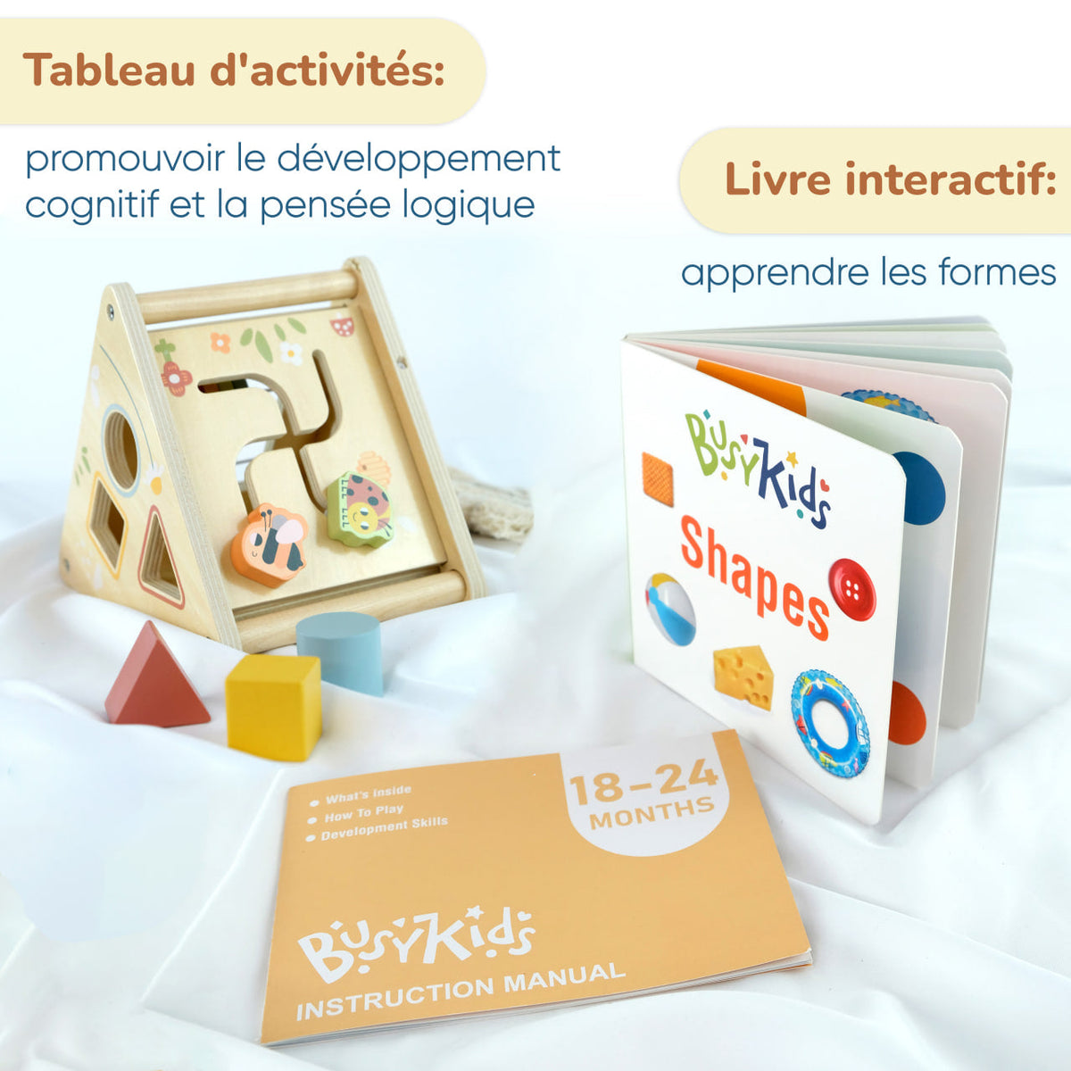 Coffret de Jeu Montessori - ensemble pour les enfants de 18 à 24
