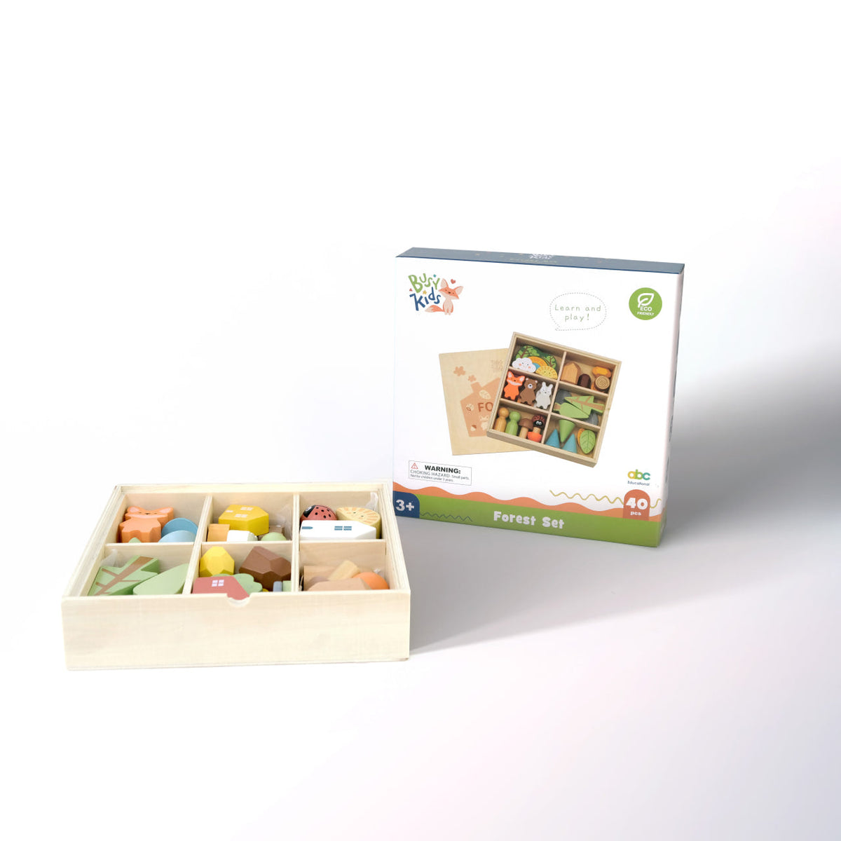 Set de figurines en bois Montessori "La Forêt"