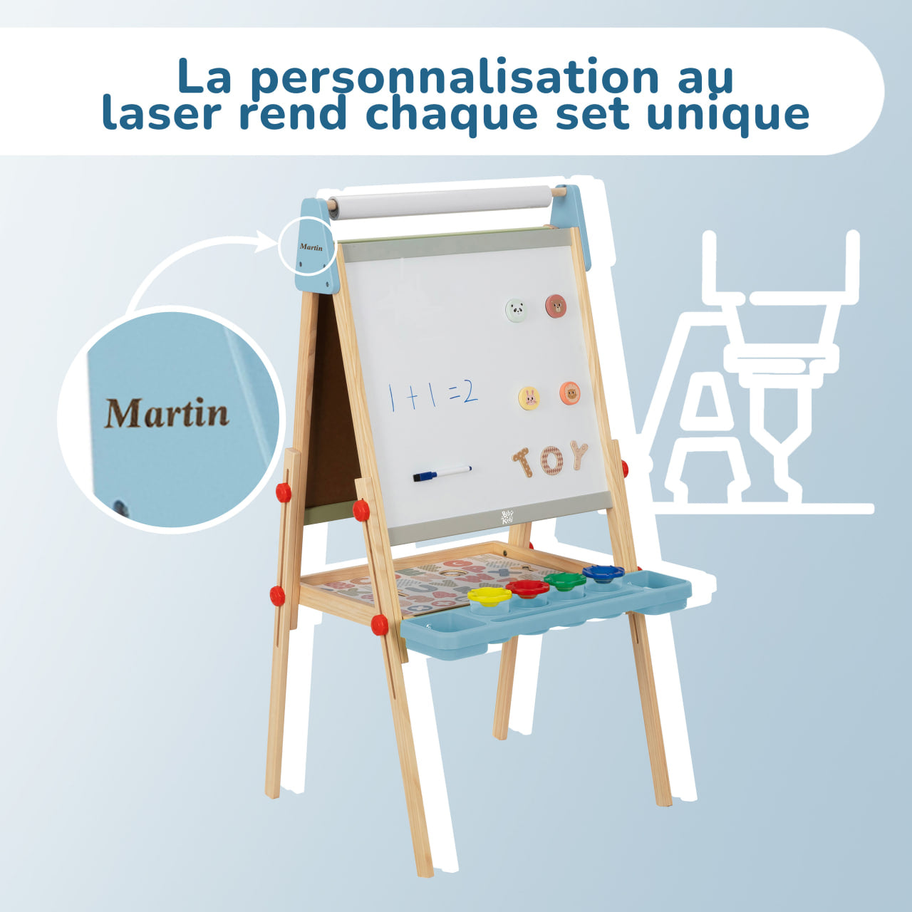 Chevalet d'art debout BusyKids