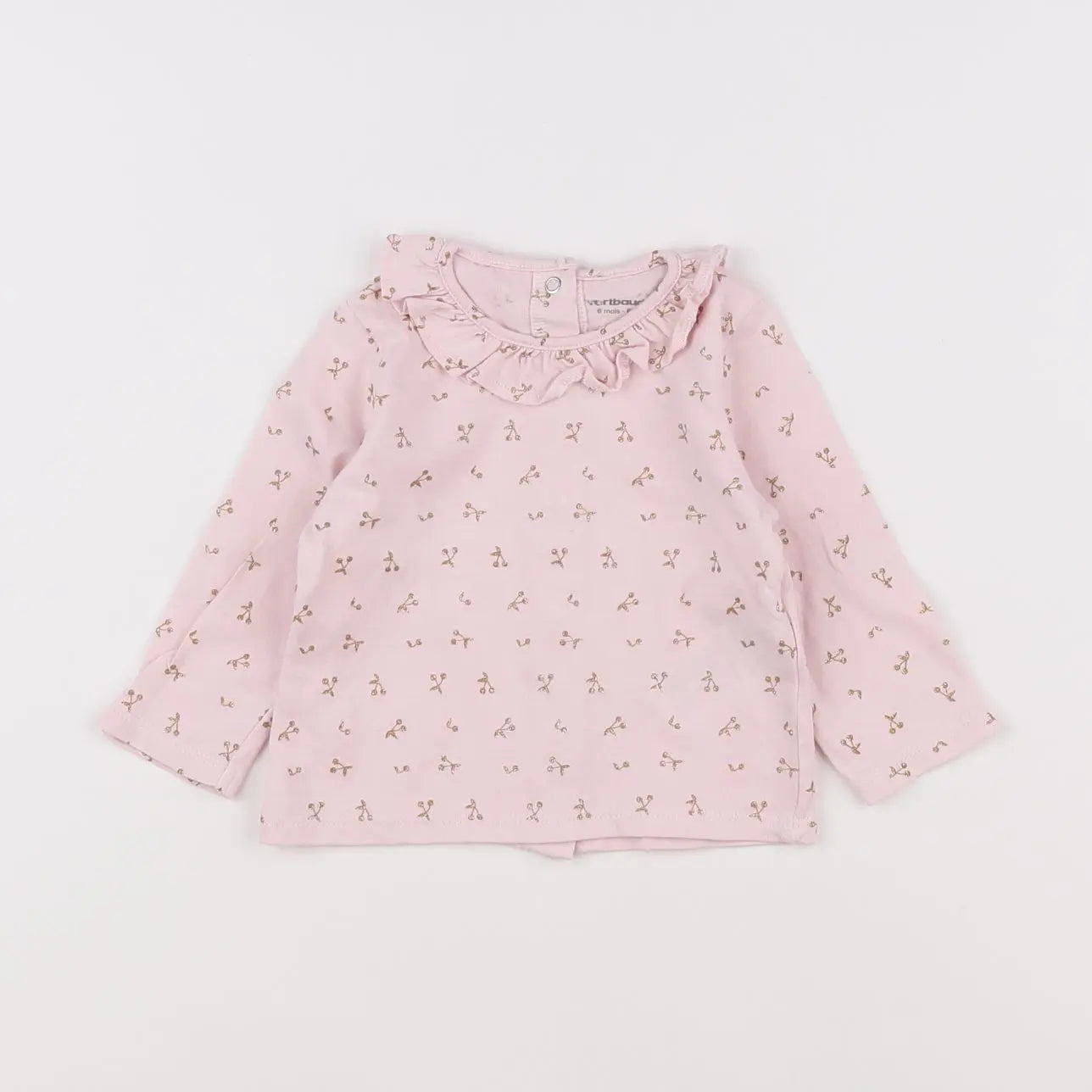 Vertbaudet - tee-shirt rose - 6 mois