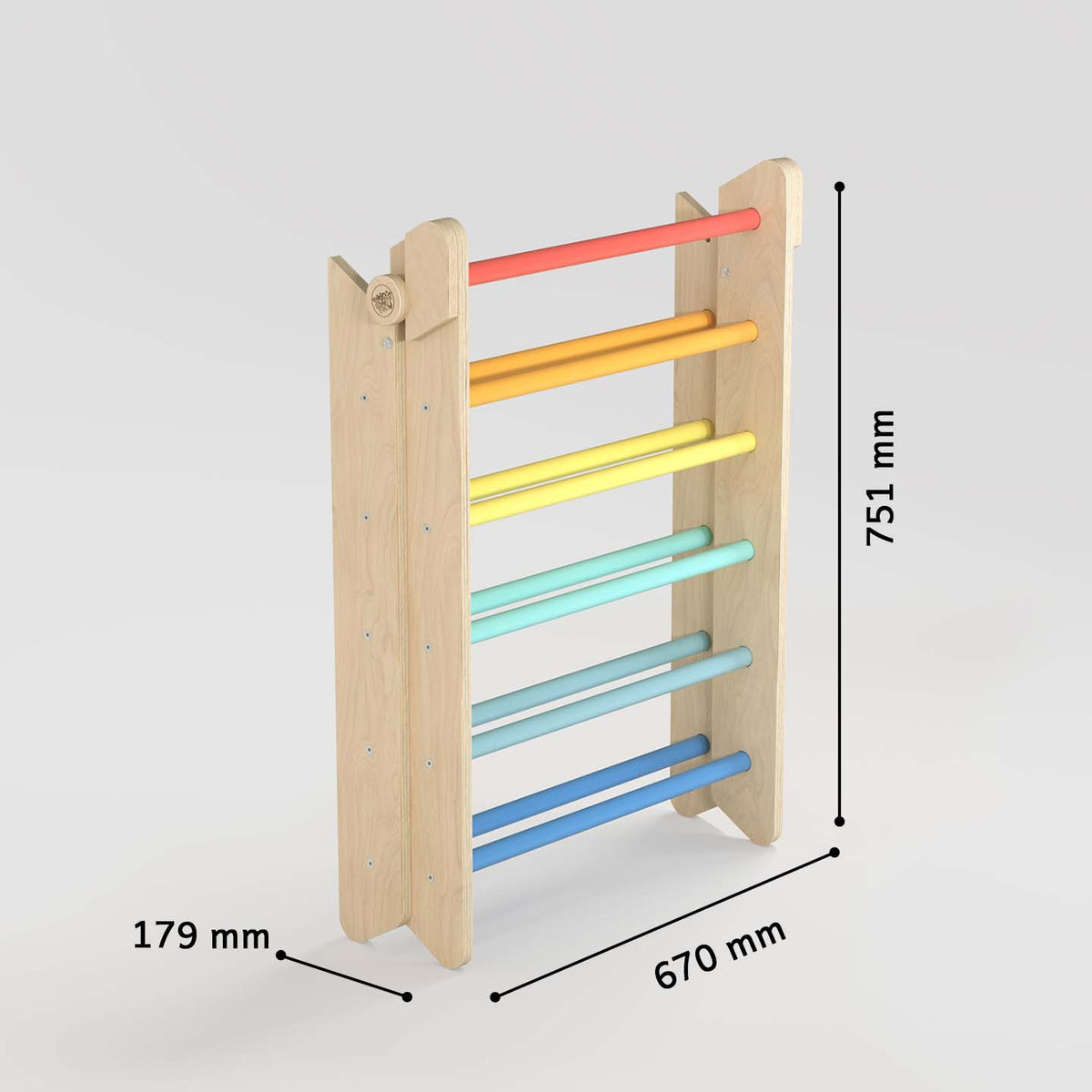 Ensemble (grand) - Triangle de Pikler + 2 planches à double face + bascule d’équilibre