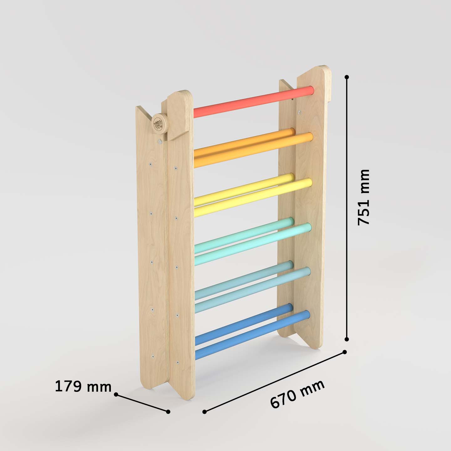Ensemble (grand) - Triangle de Pikler + 2 planches à double face + bascule d’équilibre