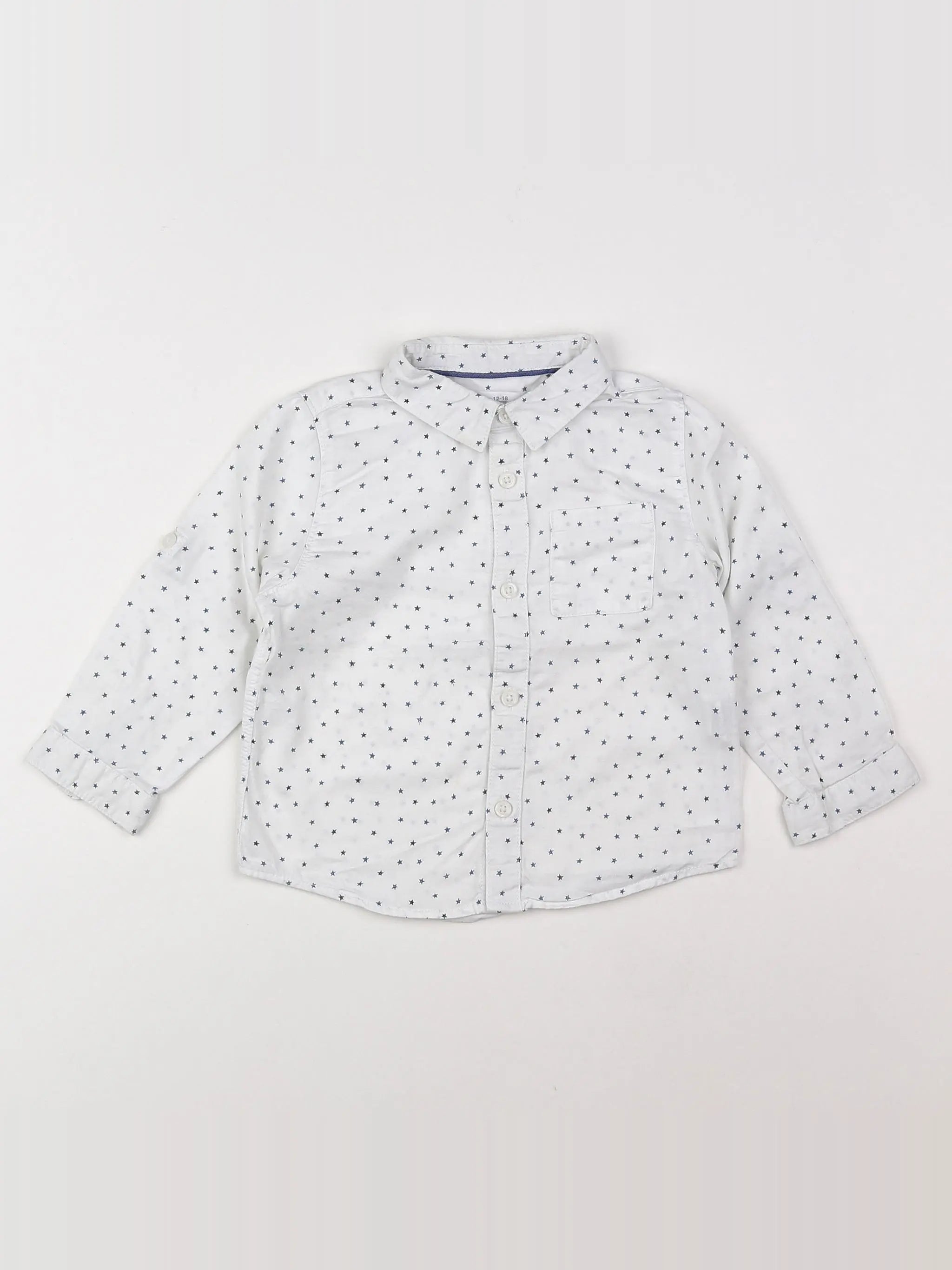 Zara - chemise blanc - 12/18 mois
