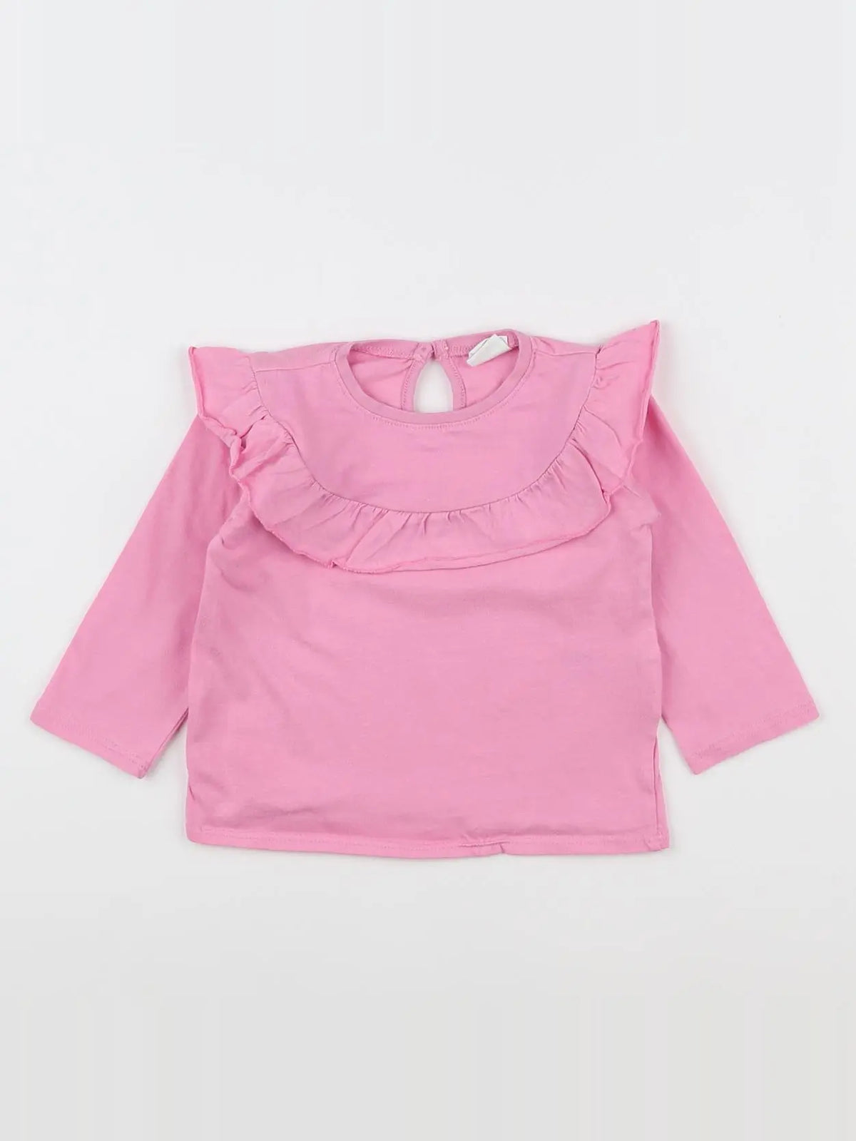 H&M - tee-shirt rose - 6/9 mois