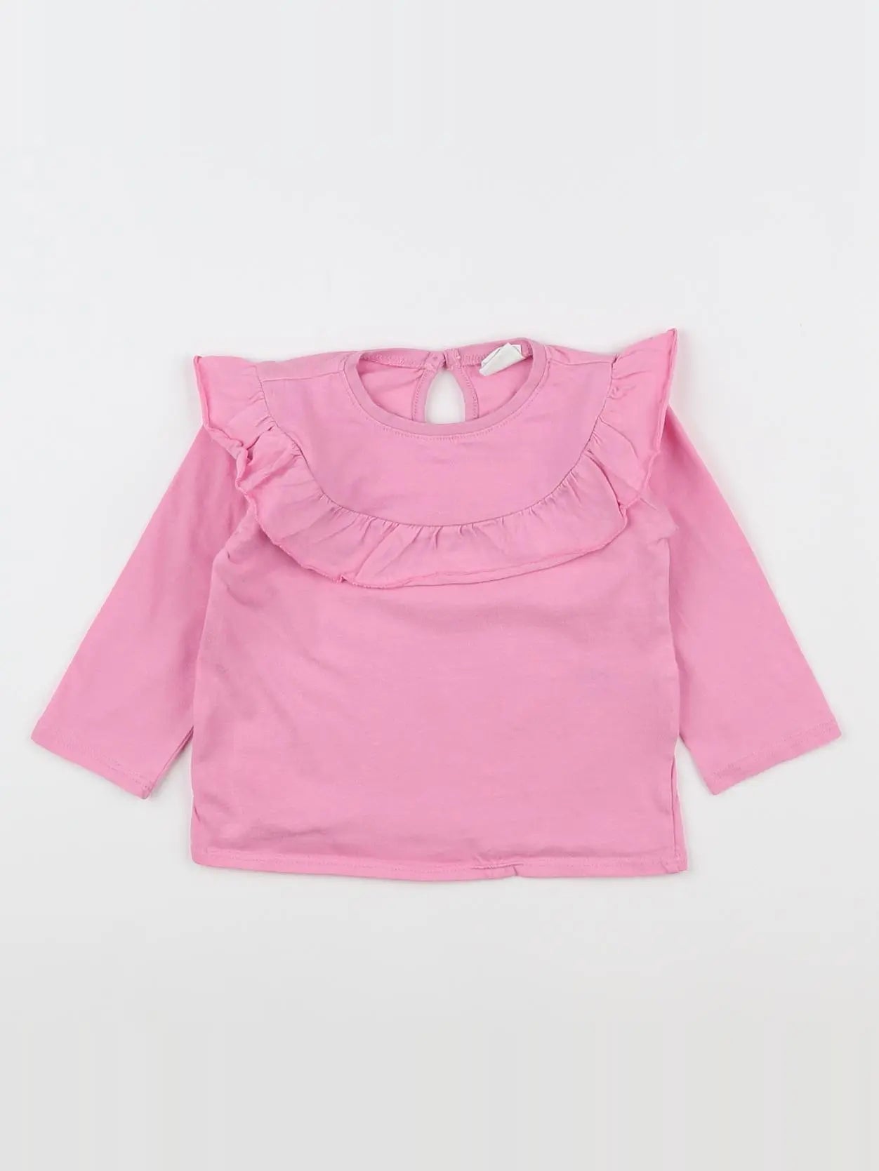 H&M - tee-shirt rose - 6/9 mois
