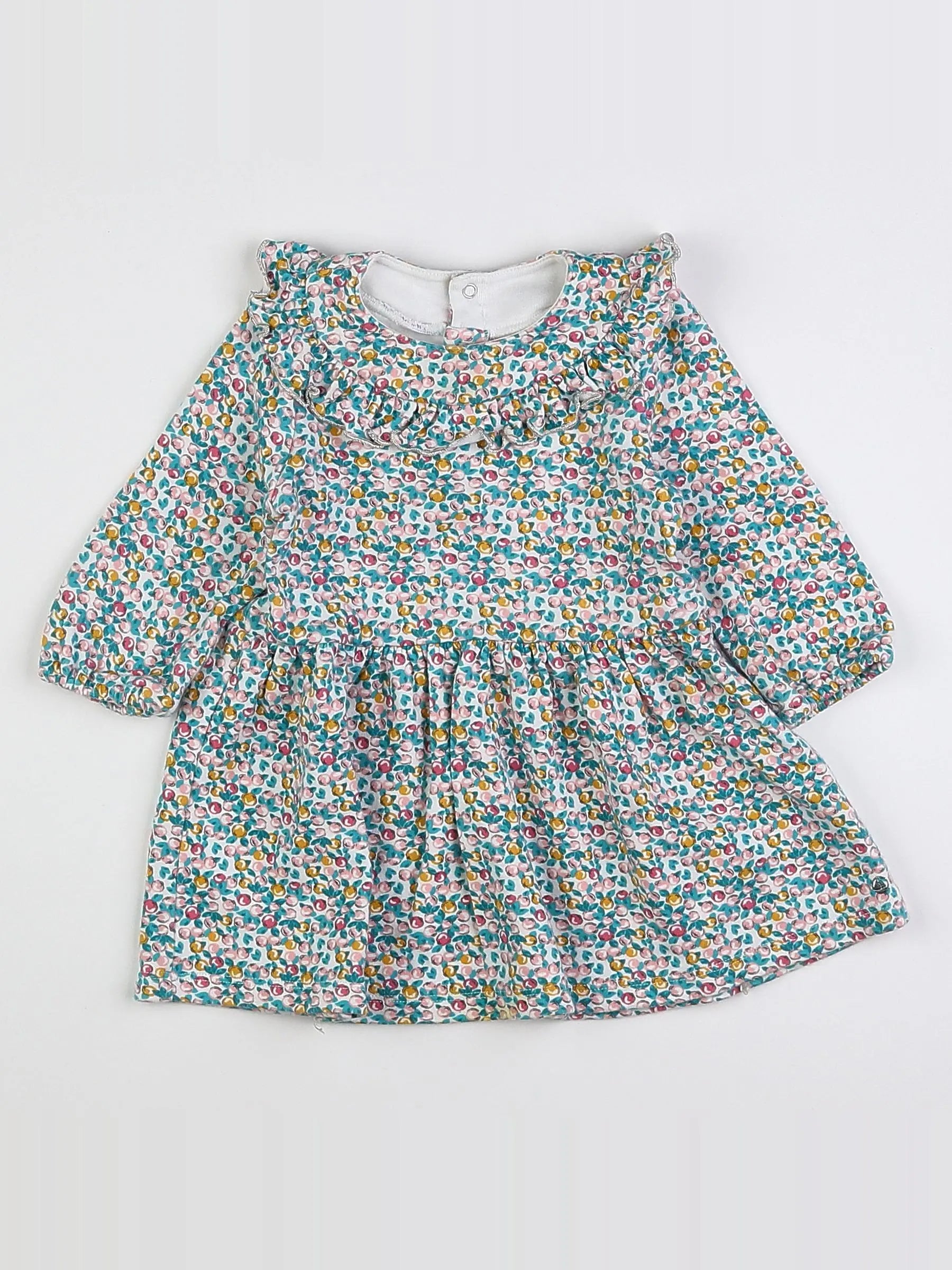 Petit Bateau - robe multicolore - 12 mois