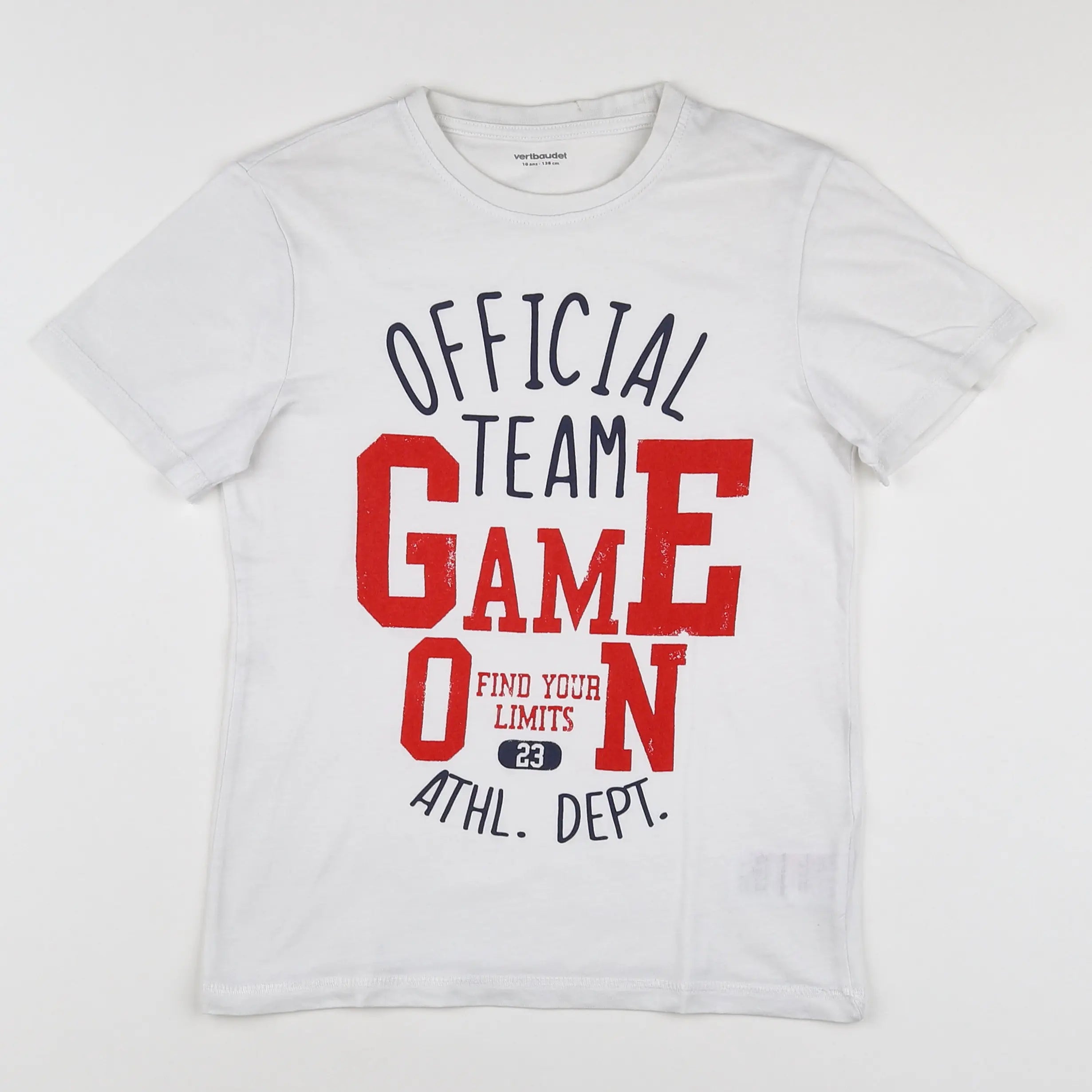 Vertbaudet - tee-shirt blanc - 10 ans