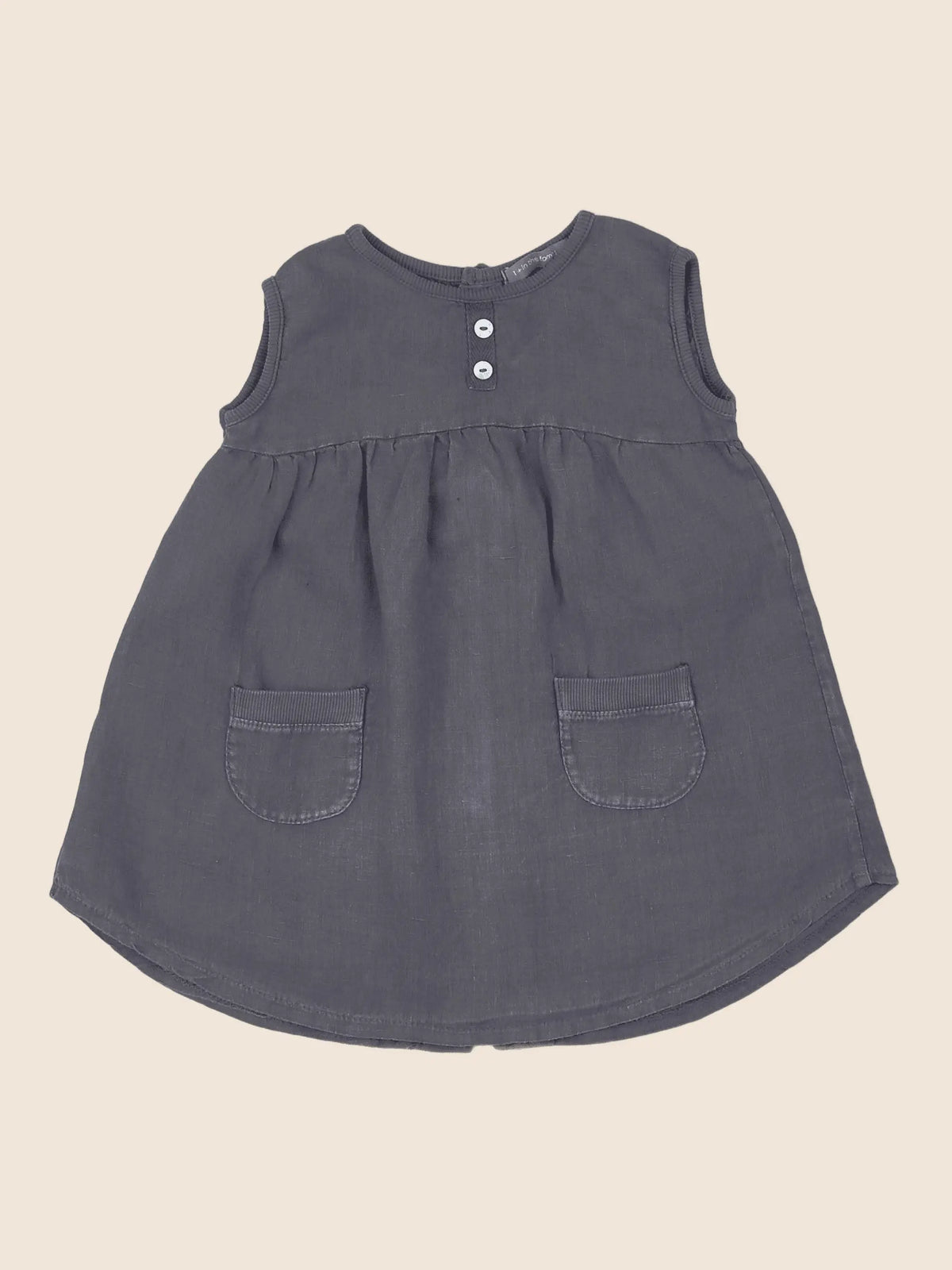 1+ In the family - robe gris - 12 mois