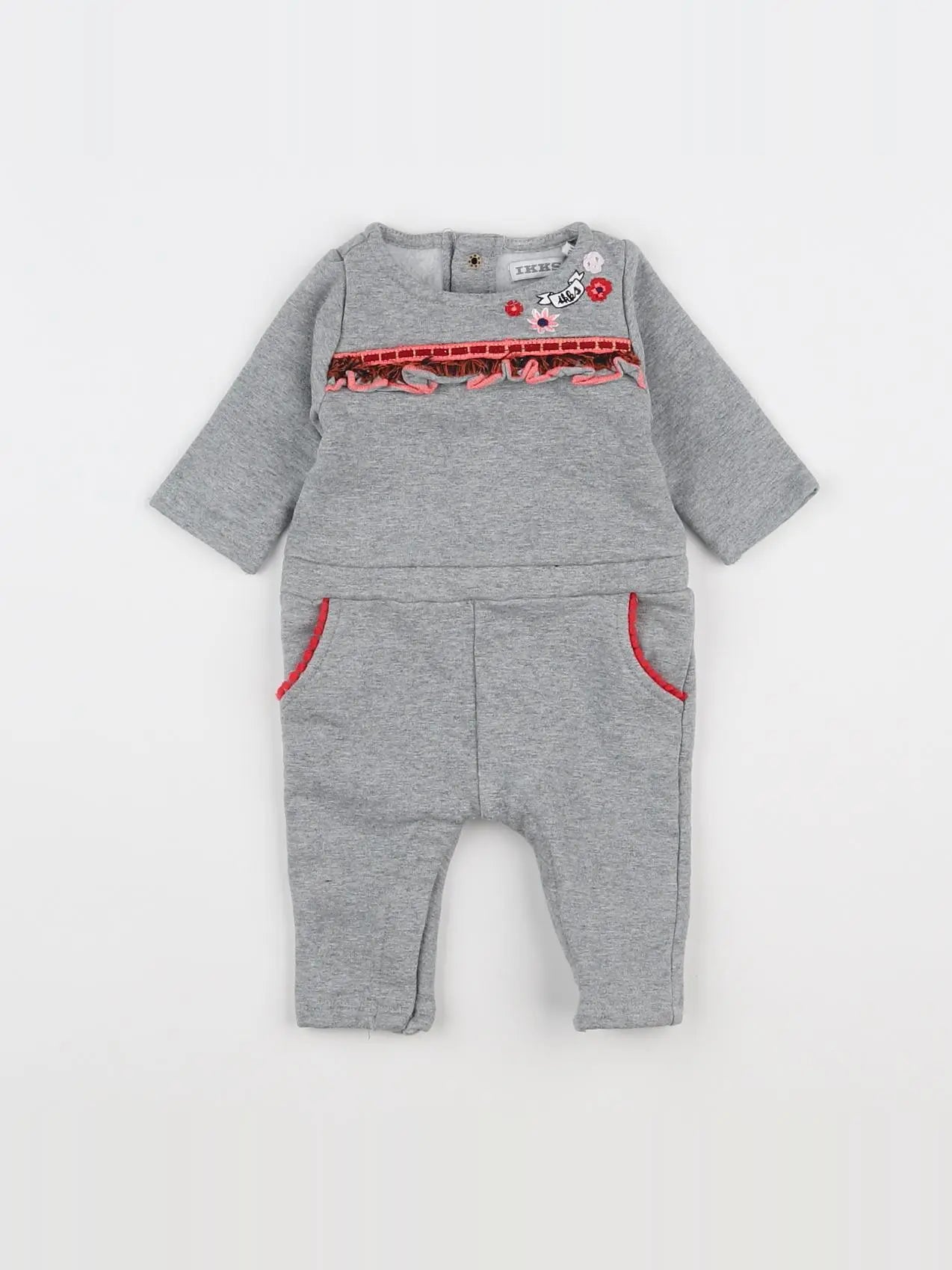 IKKS - combinaison gris - 3 mois
