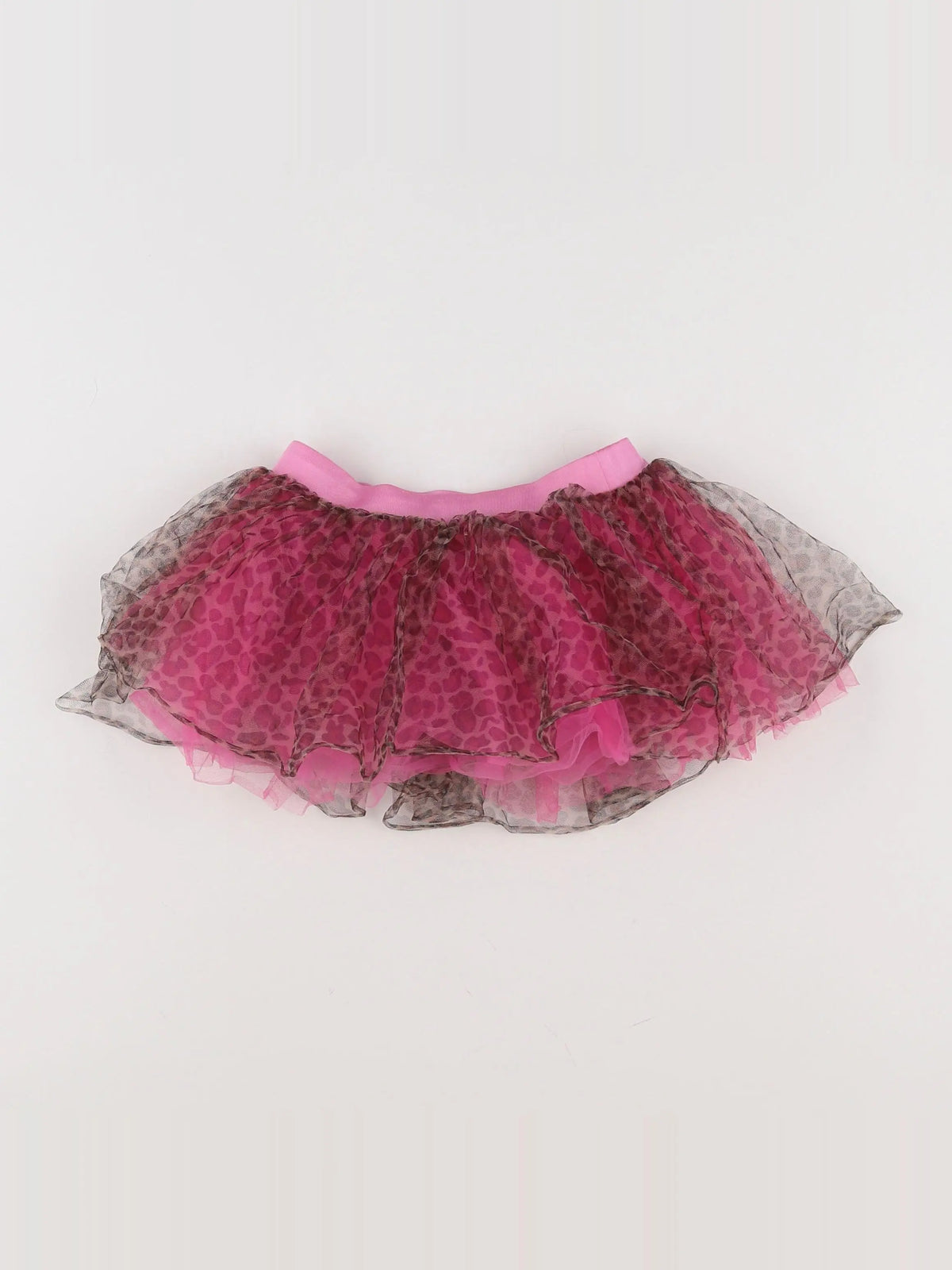 H&M - jupe marron, rose - 3/6 mois