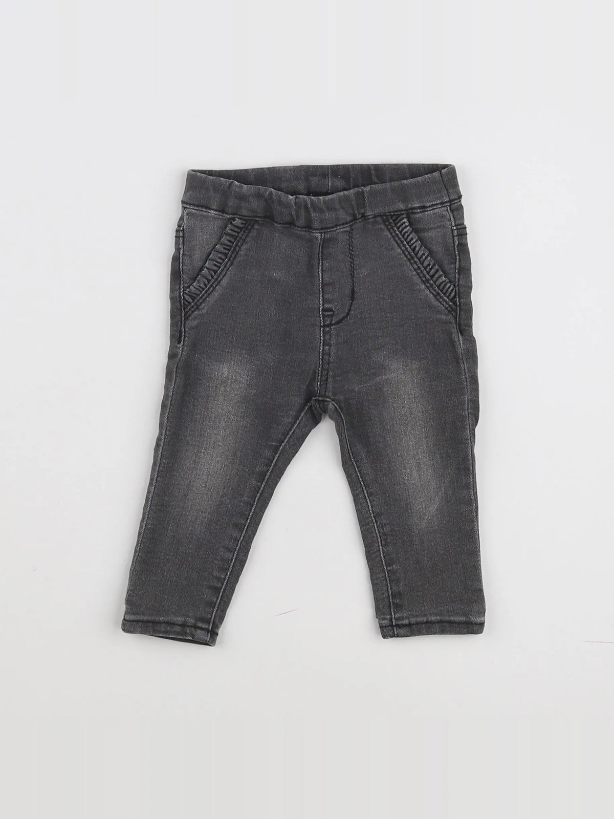 H&M - jegging gris - 3/6 mois