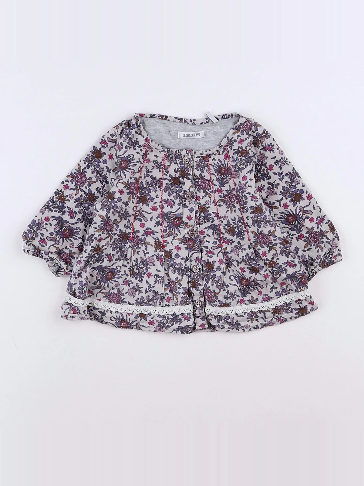 IKKS - blouse violet - 3 mois