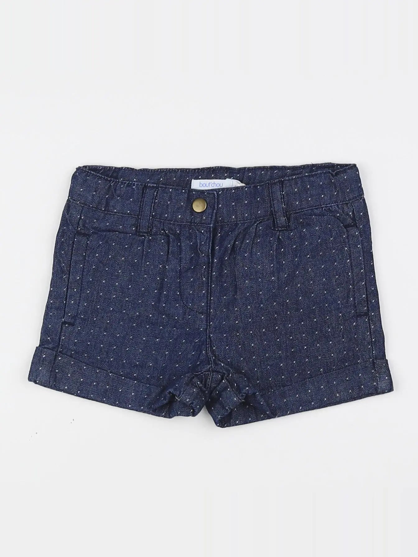 Boutchou - short bleu (état neuf) - 6 mois