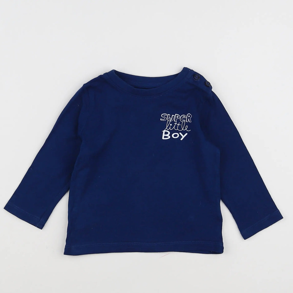 Vertbaudet - tee-shirt bleu - 6 mois