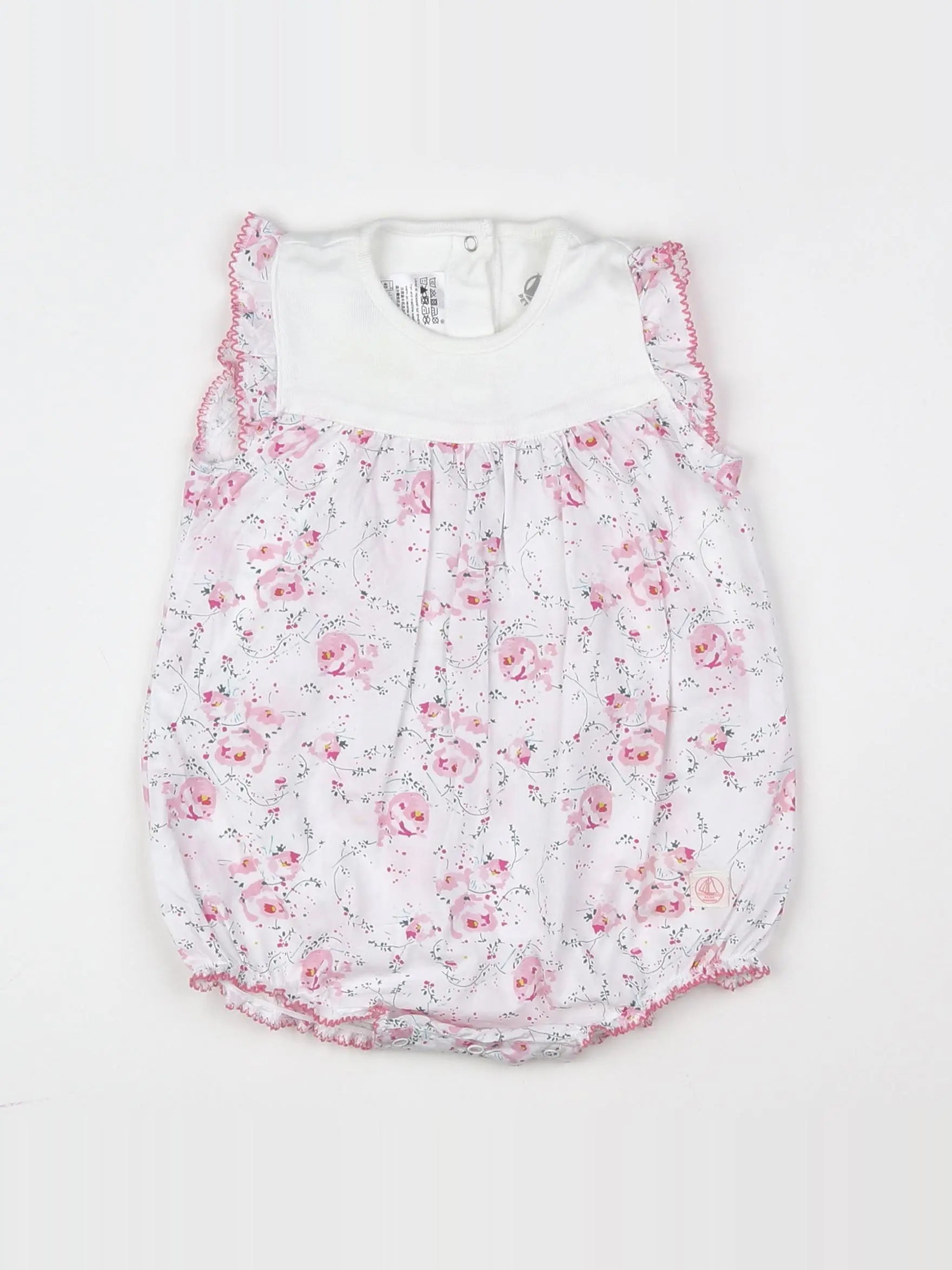 Petit Bateau - combinaison multicolore - 6 mois