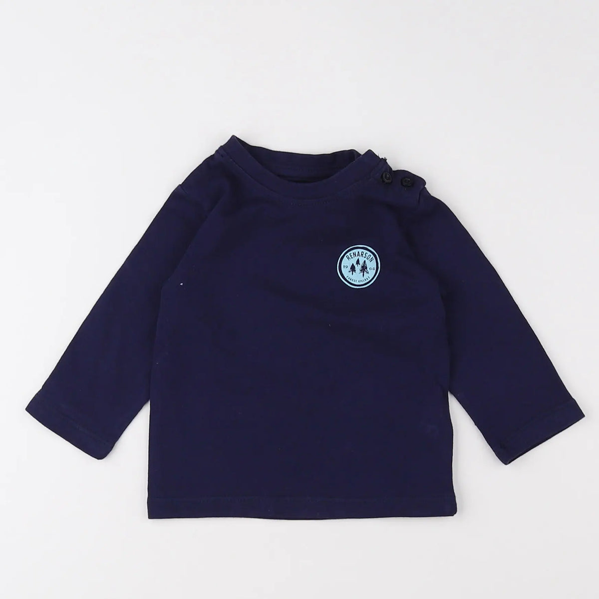 Vertbaudet - tee-shirt bleu - 3 mois