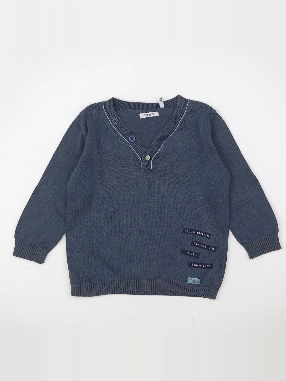 IKKS - pull bleu - 18 mois