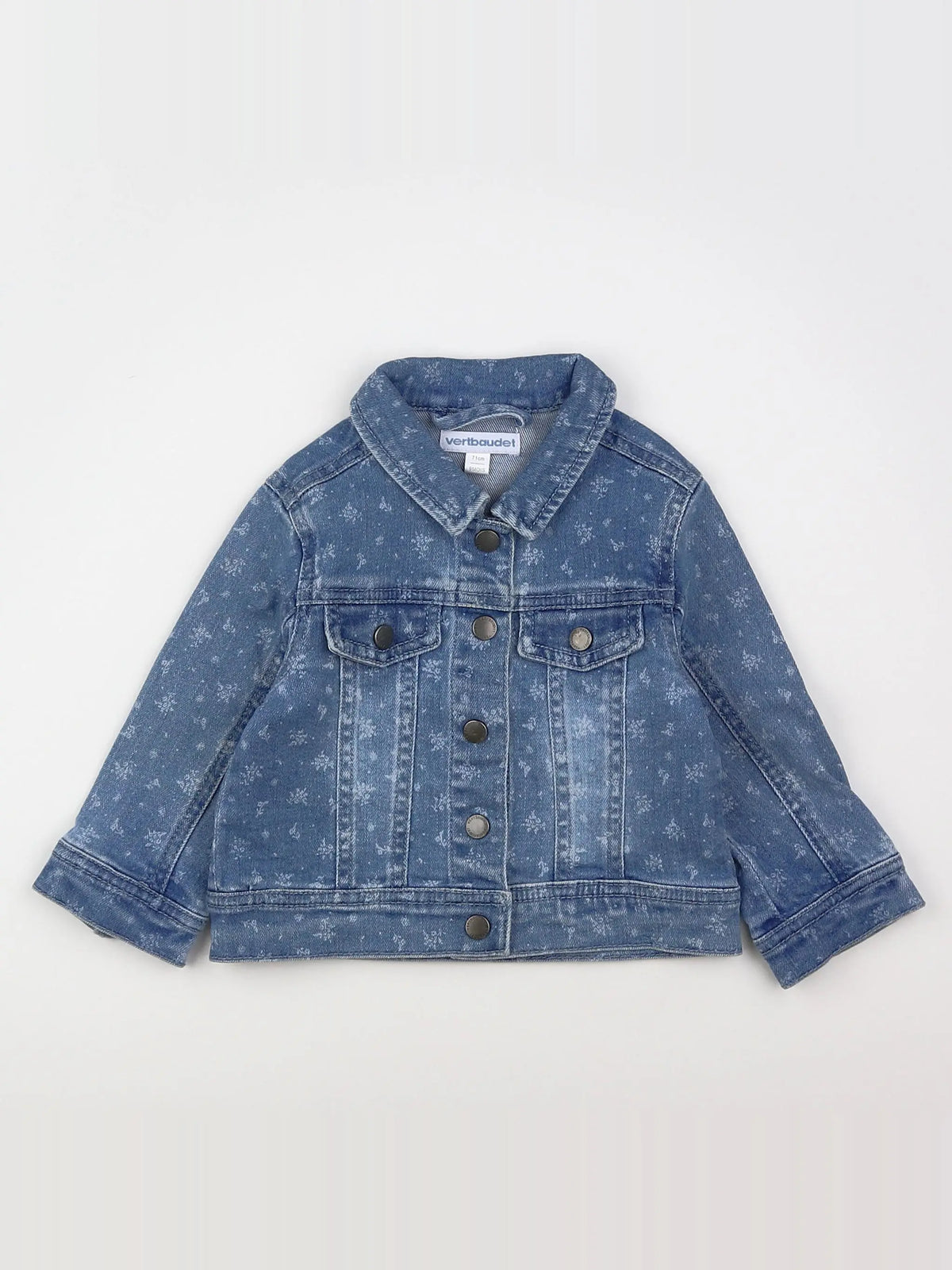 Vertbaudet - veste bleu - 9 mois