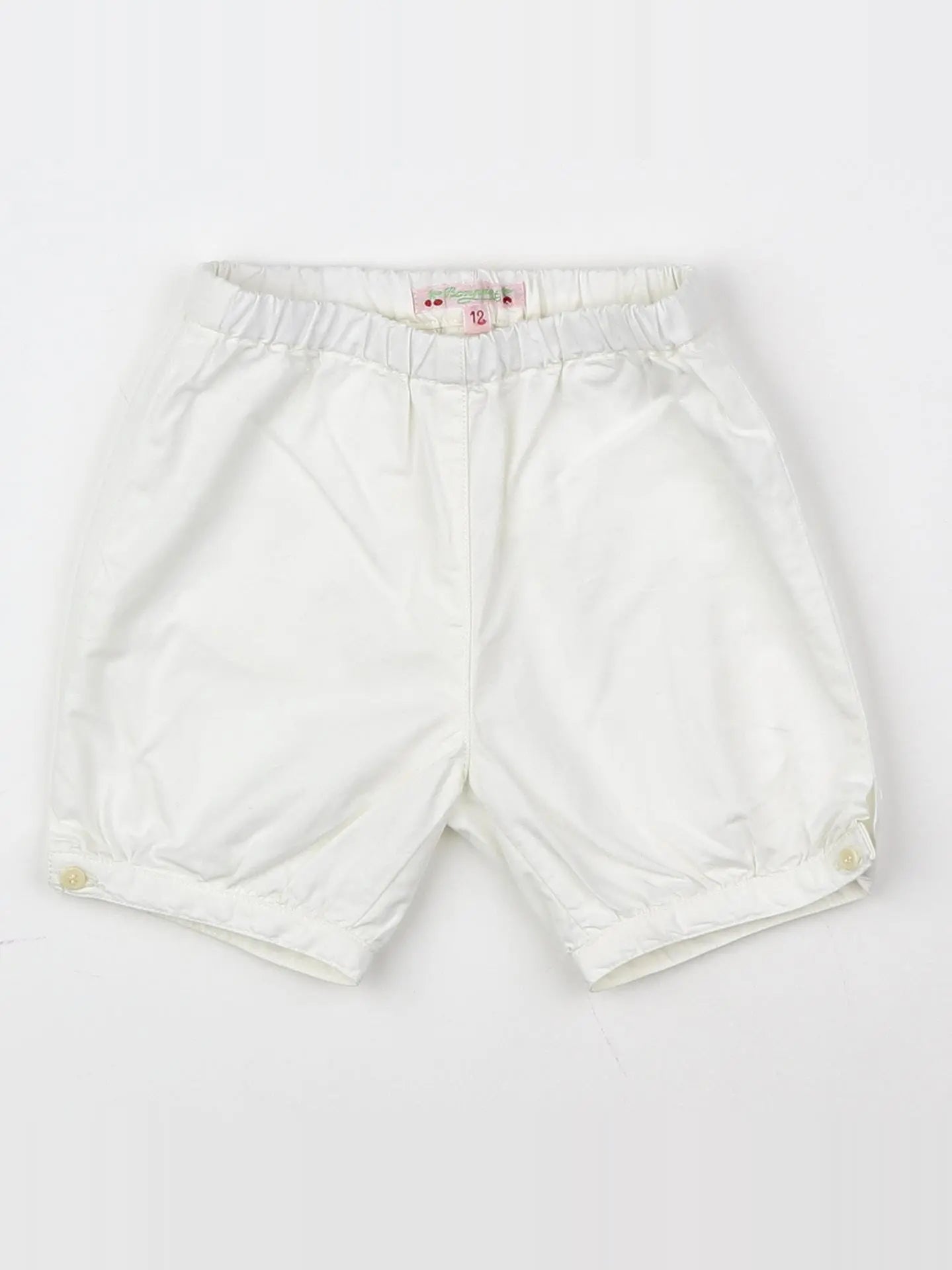 Bonpoint - short blanc - 12 mois