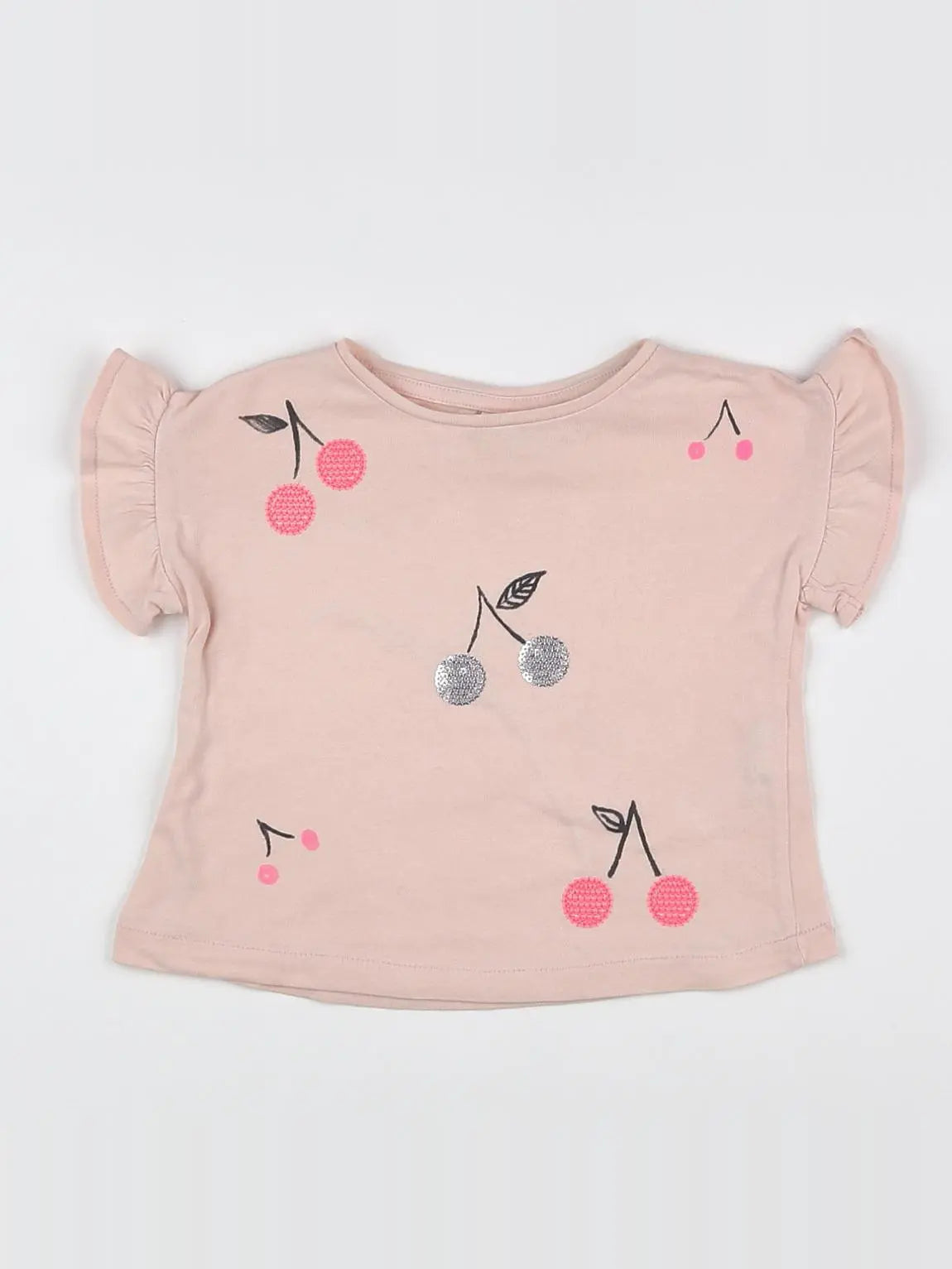 Zara - tee-shirt rose - 12/18 mois