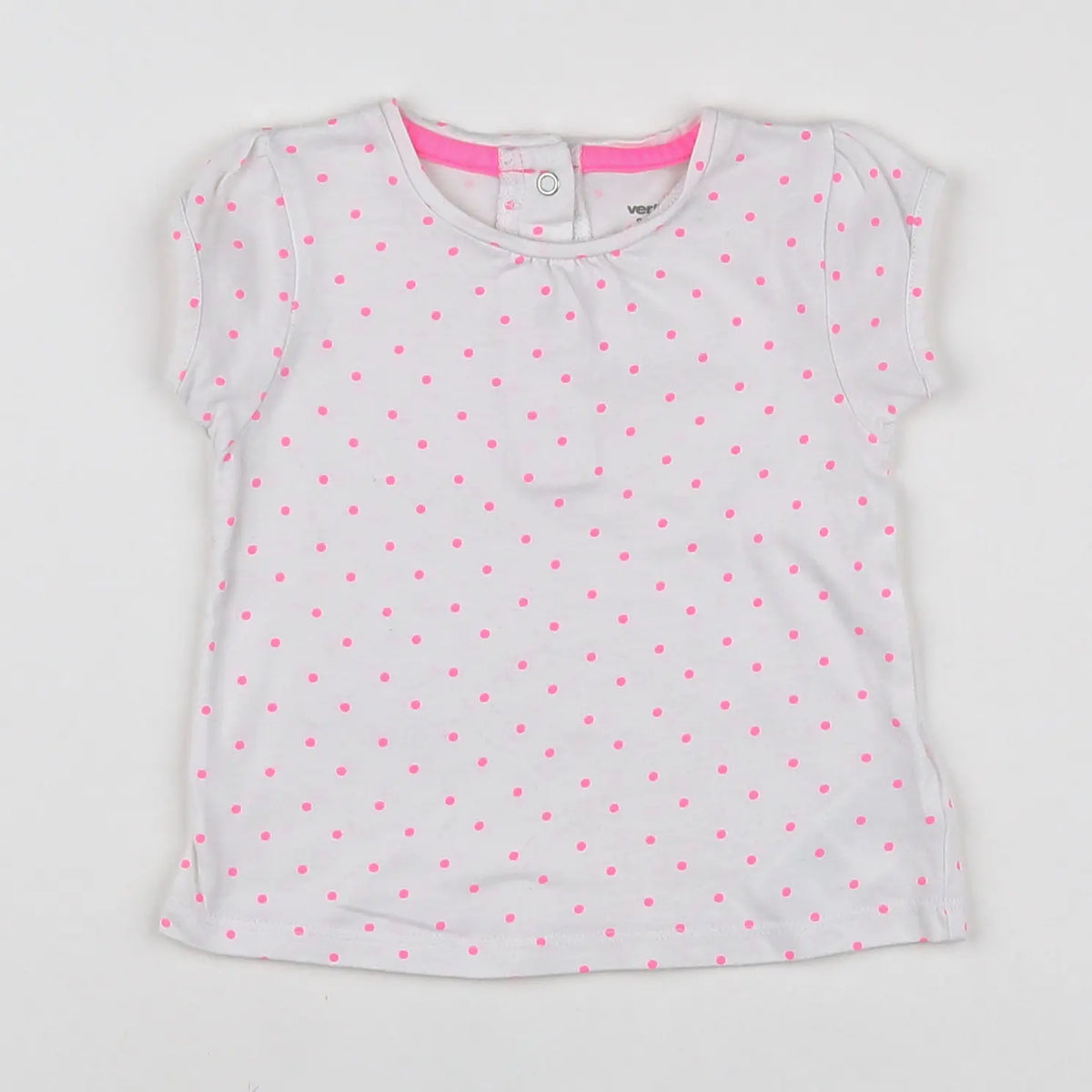 Vertbaudet - tee-shirt rose - 9 mois