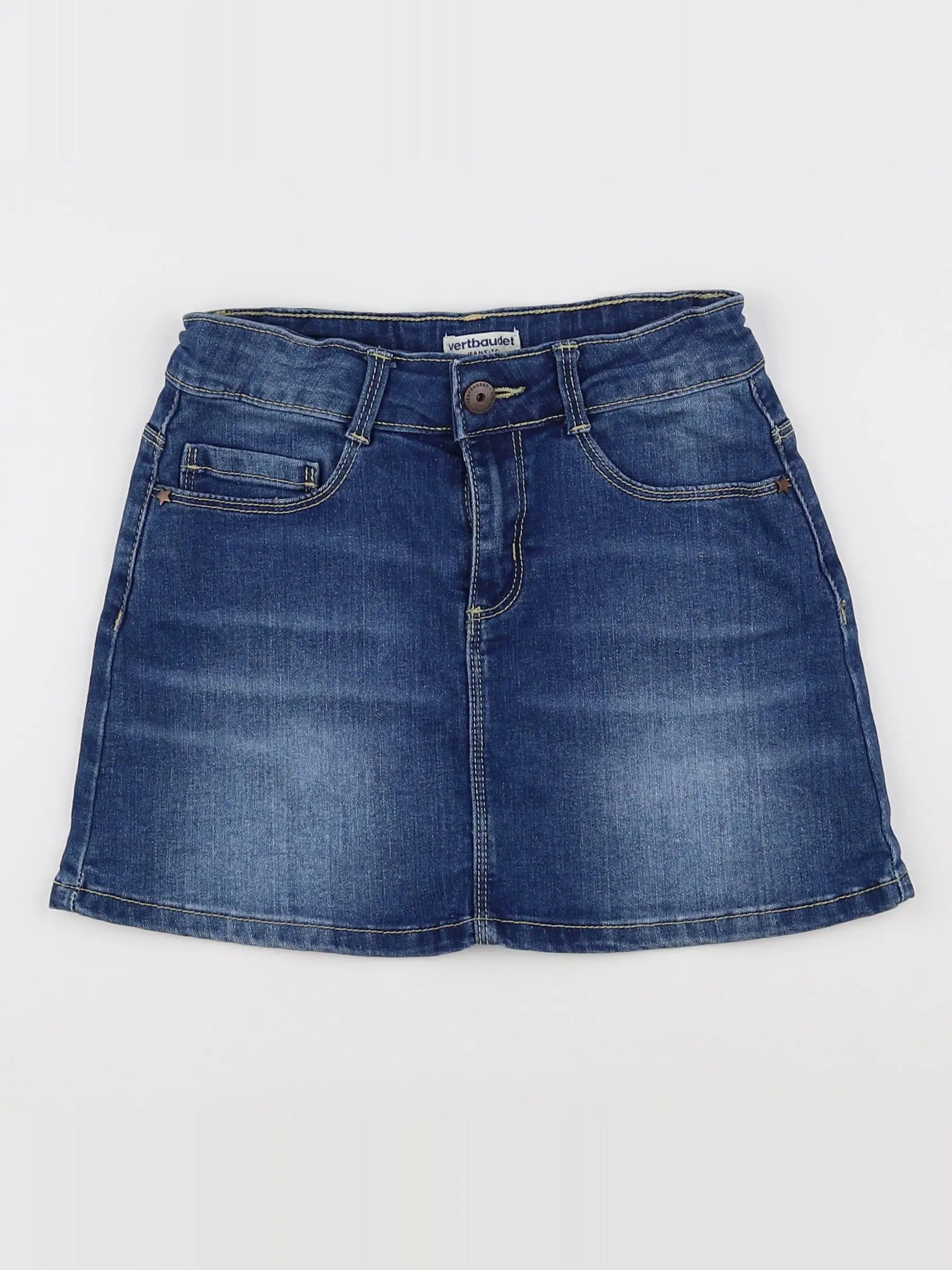 Vertbaudet - jupe bleu - 9 ans