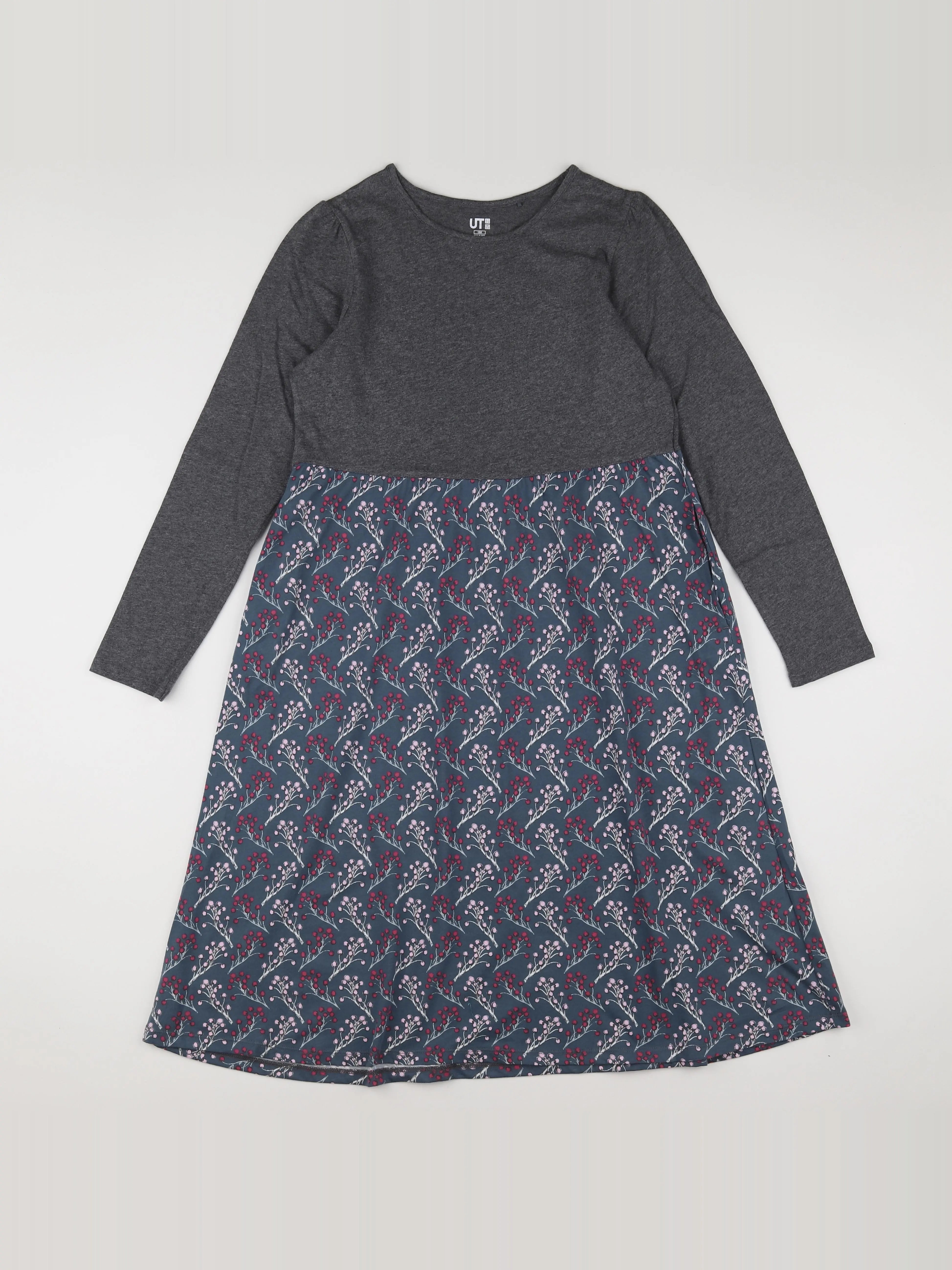 Uniqlo - robe gris - 12/13 ans