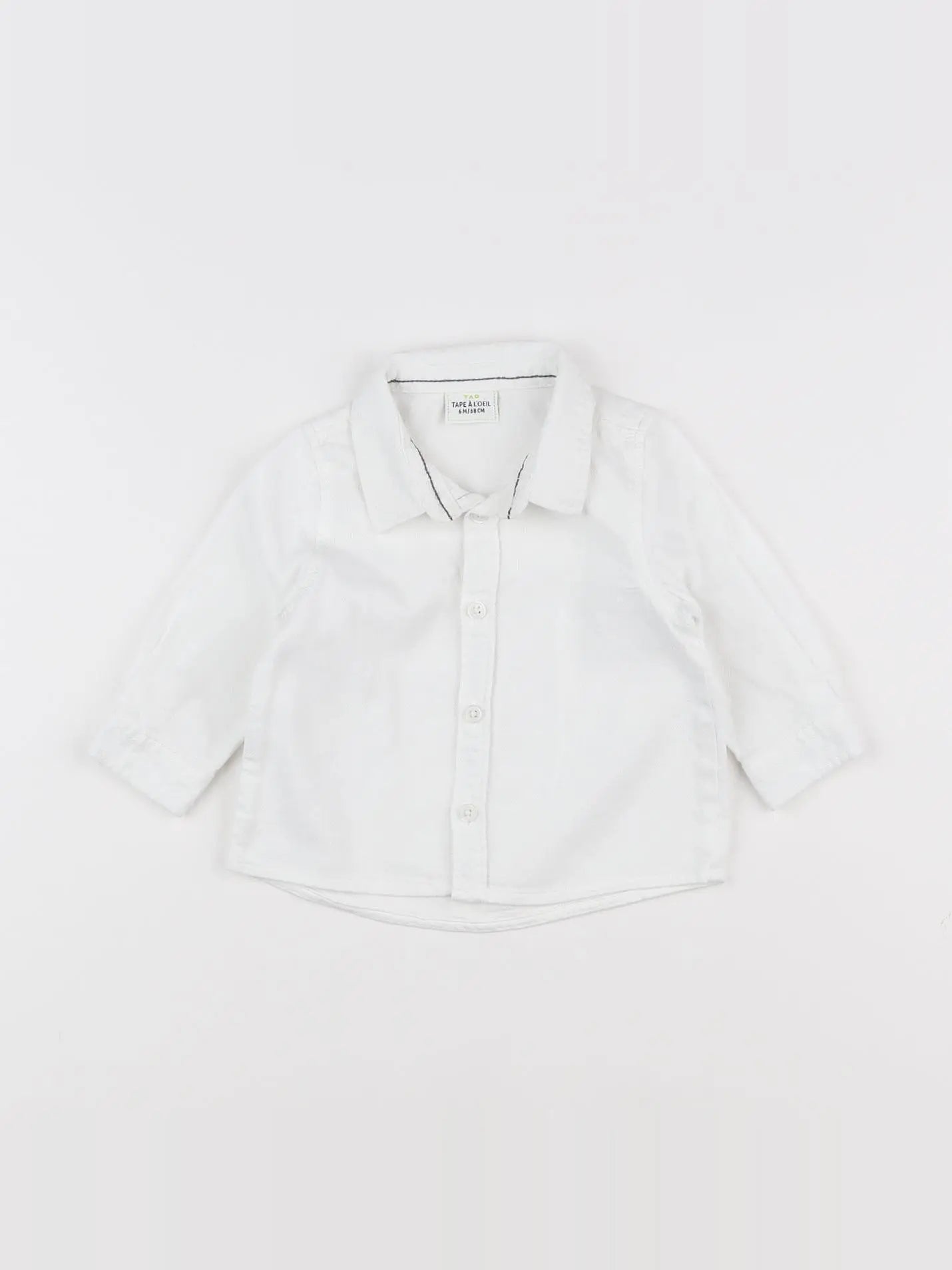 Tape à l'oeil - chemise blanc - 6 mois