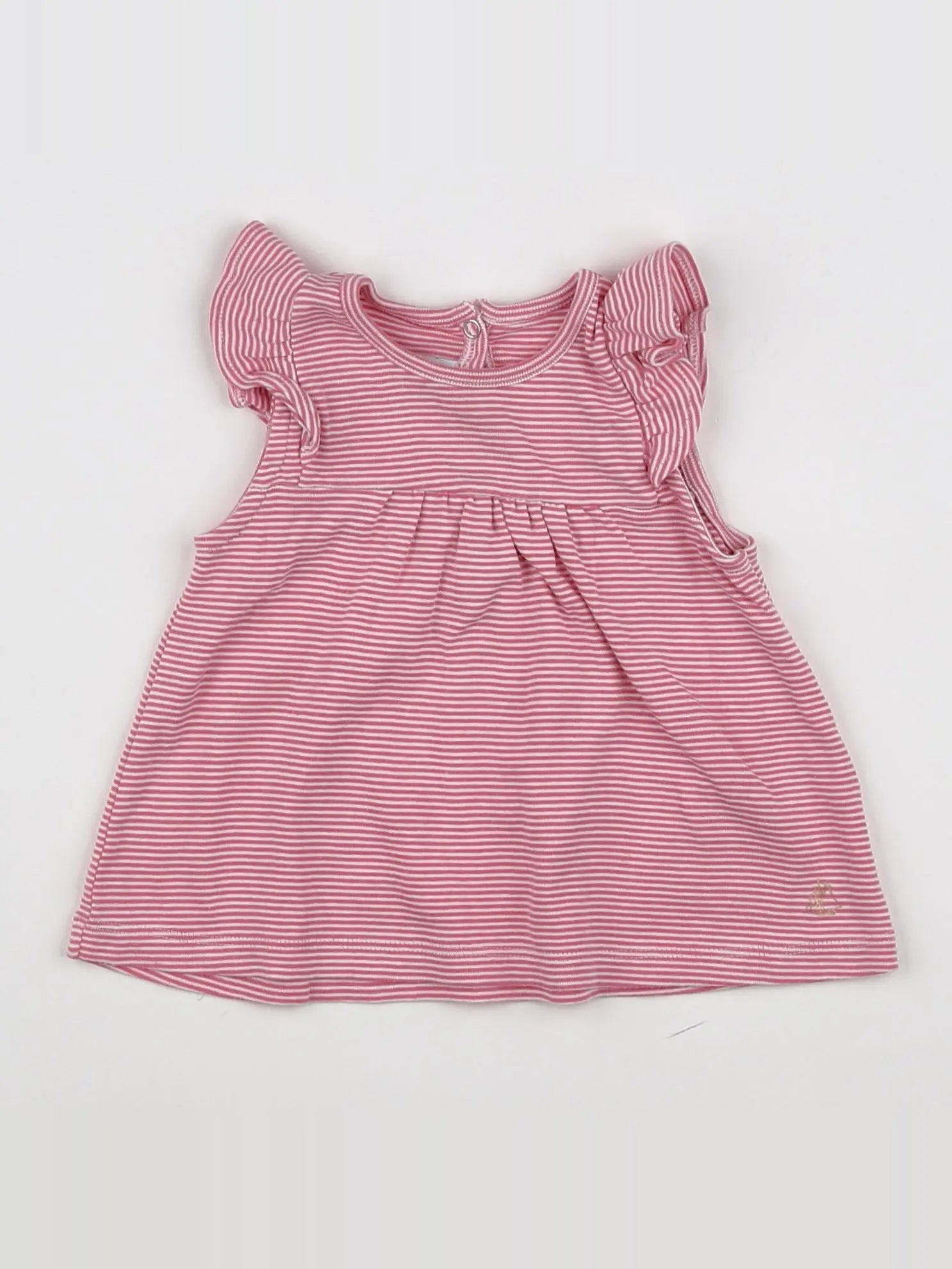 Petit Bateau - robe rose - 12 mois