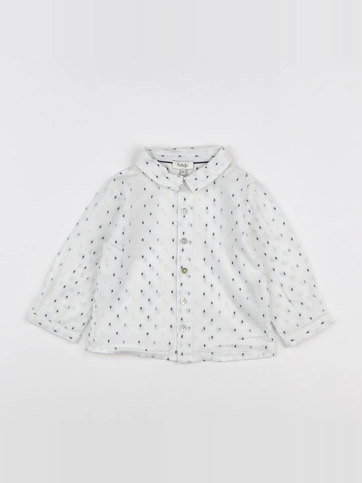 Natalys - chemise blanc - 12 mois