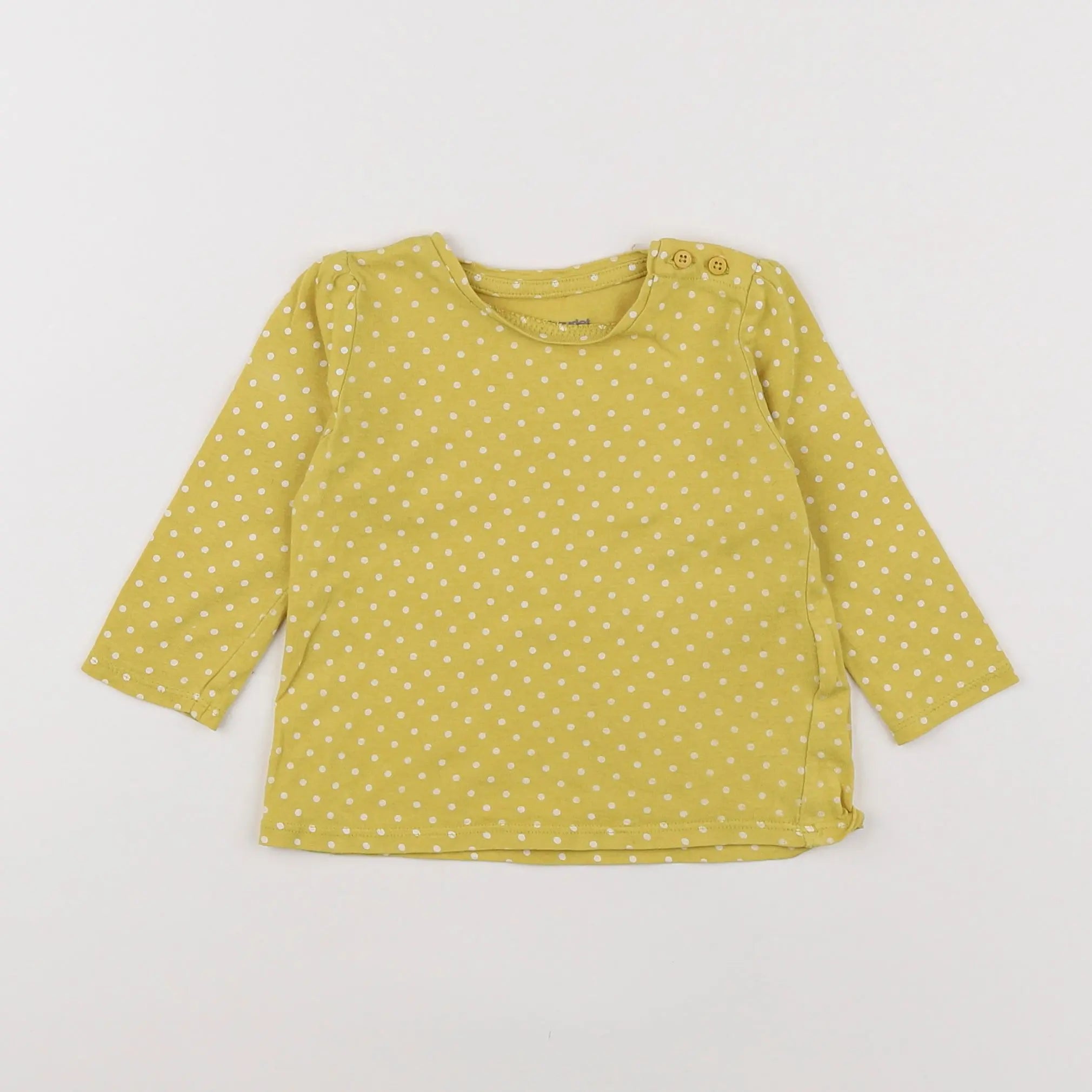 Vertbaudet - tee-shirt jaune - 9 mois