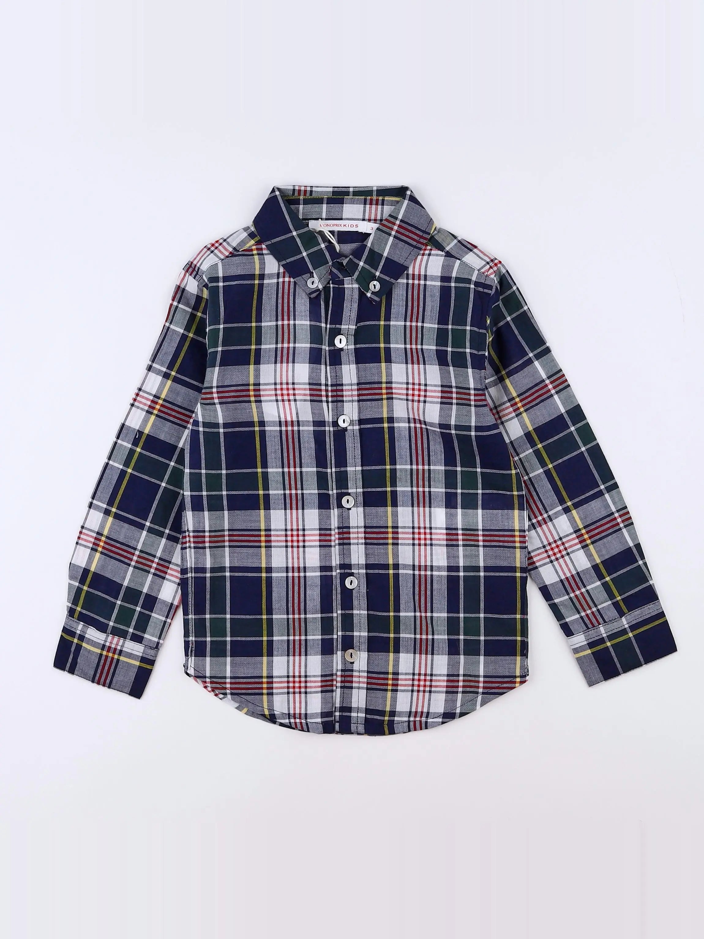 Monoprix - chemise bleu - 3 ans