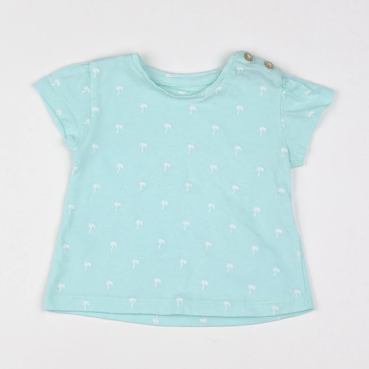 Vertbaudet - tee-shirt bleu - 3 mois