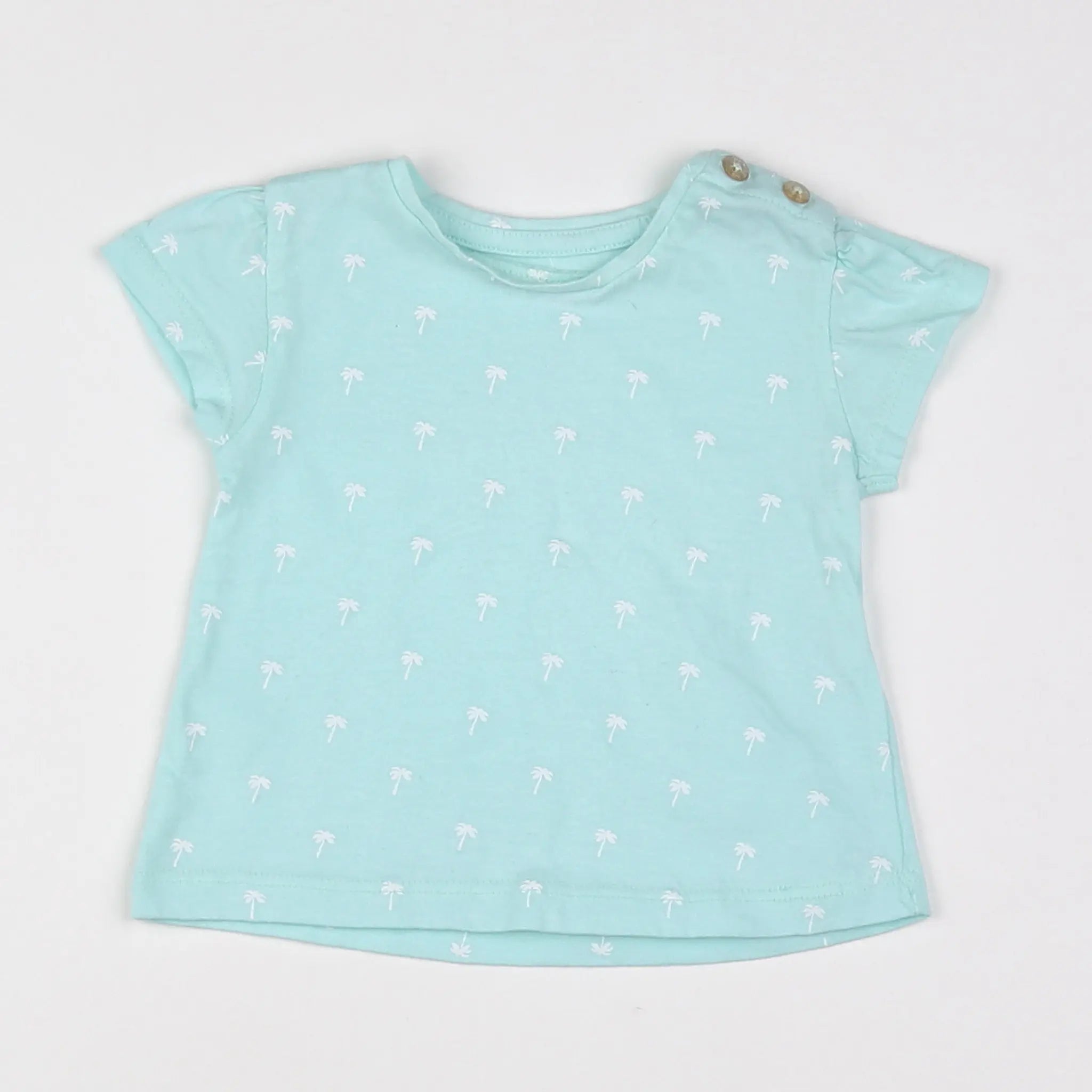 Vertbaudet - tee-shirt bleu - 3 mois