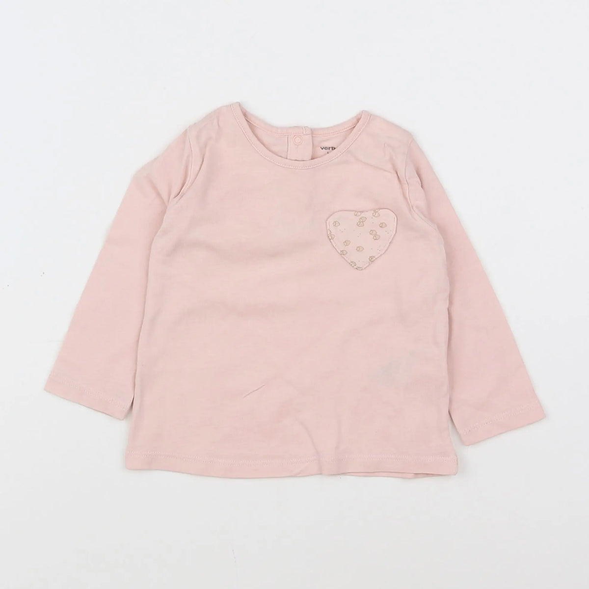 Vertbaudet - tee-shirt rose - 9 mois